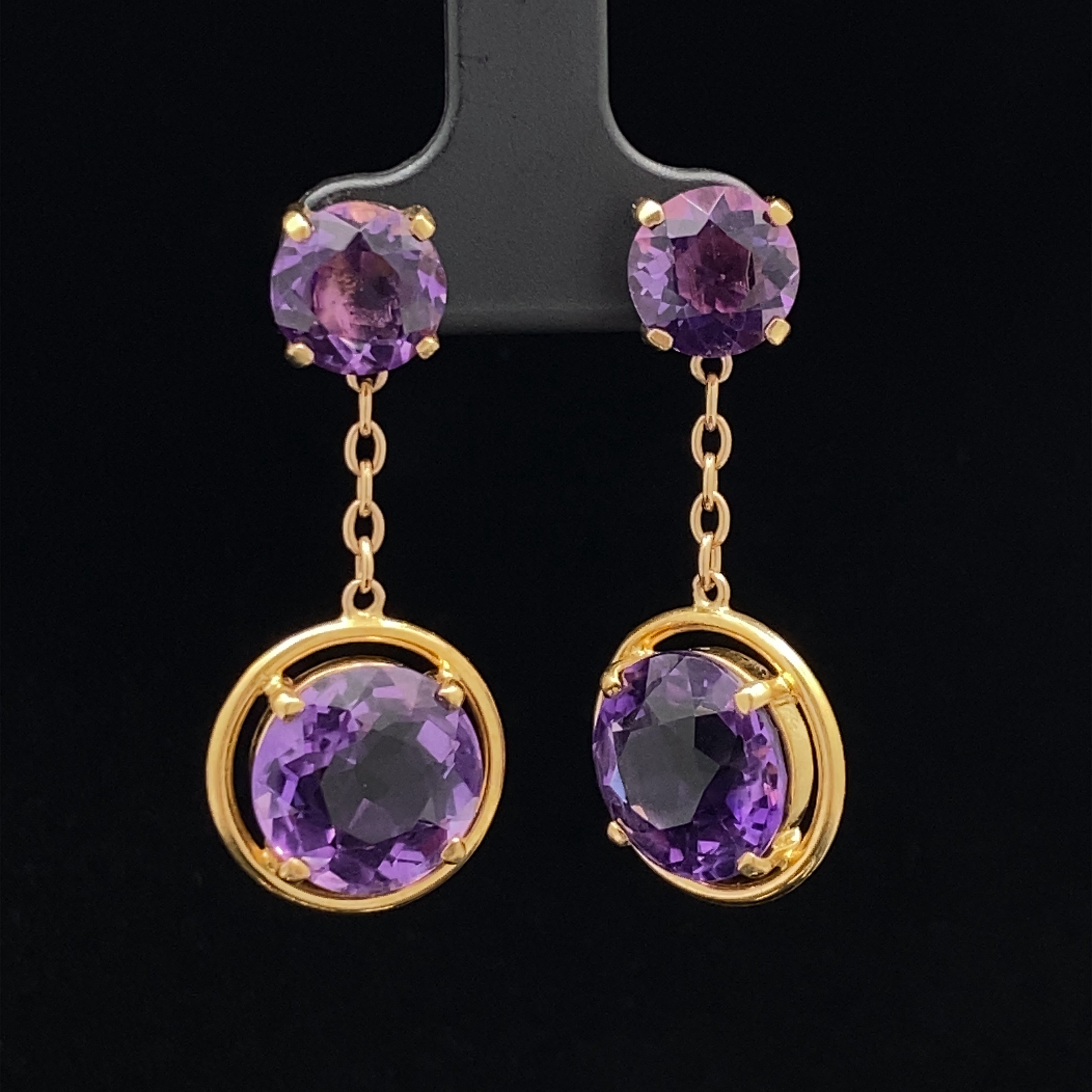 Andrea Amethyst Earrings