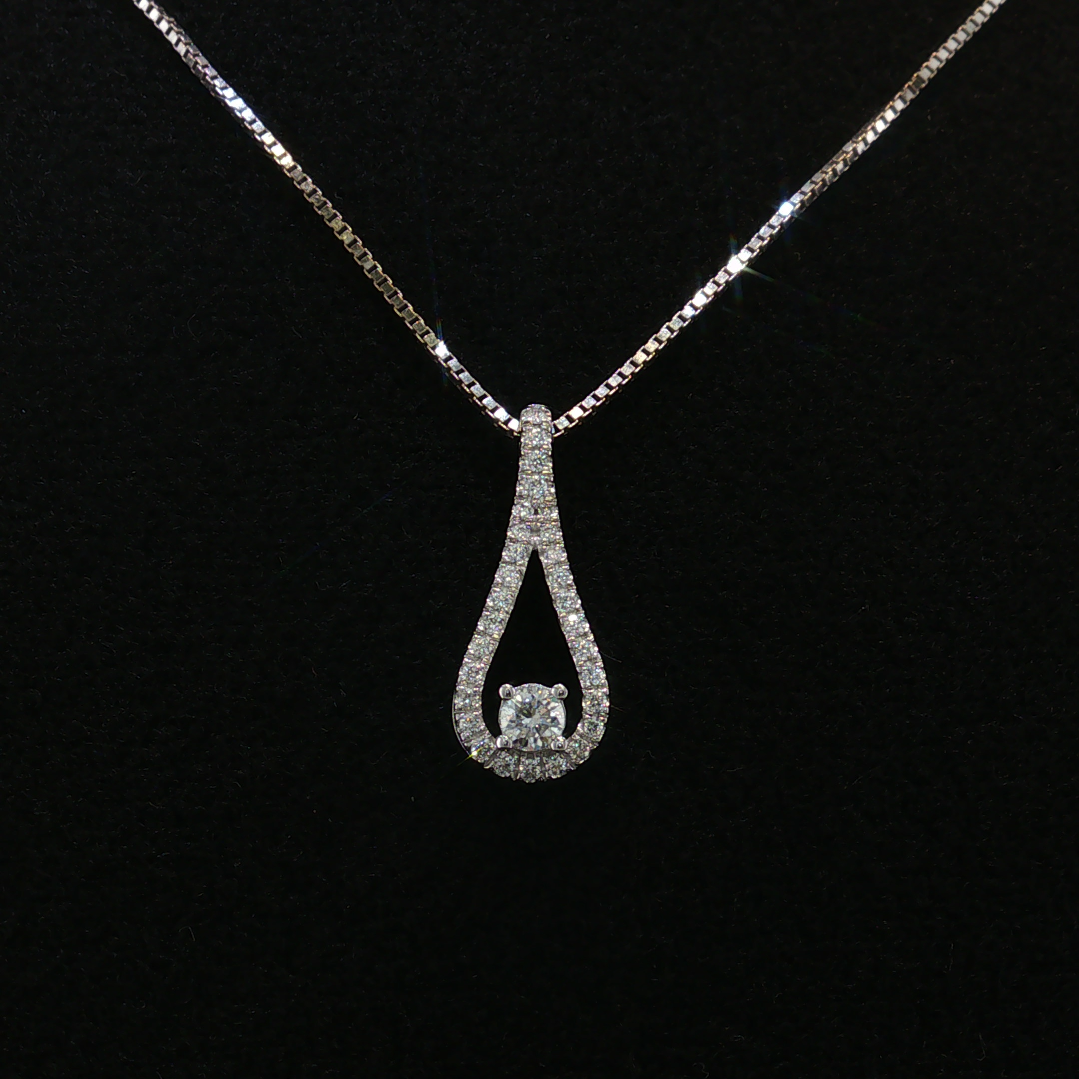 Viviana 14K White Gold Diamond Necklace