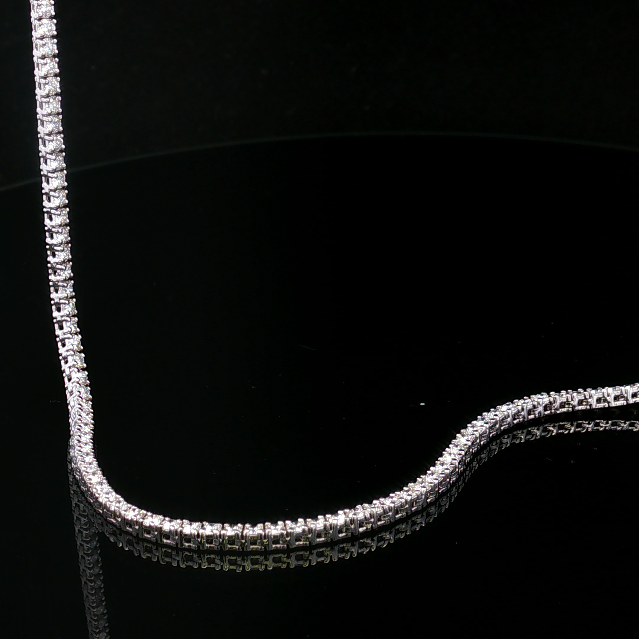Zara 14KW Lab Grown Diamond Tennis Necklace