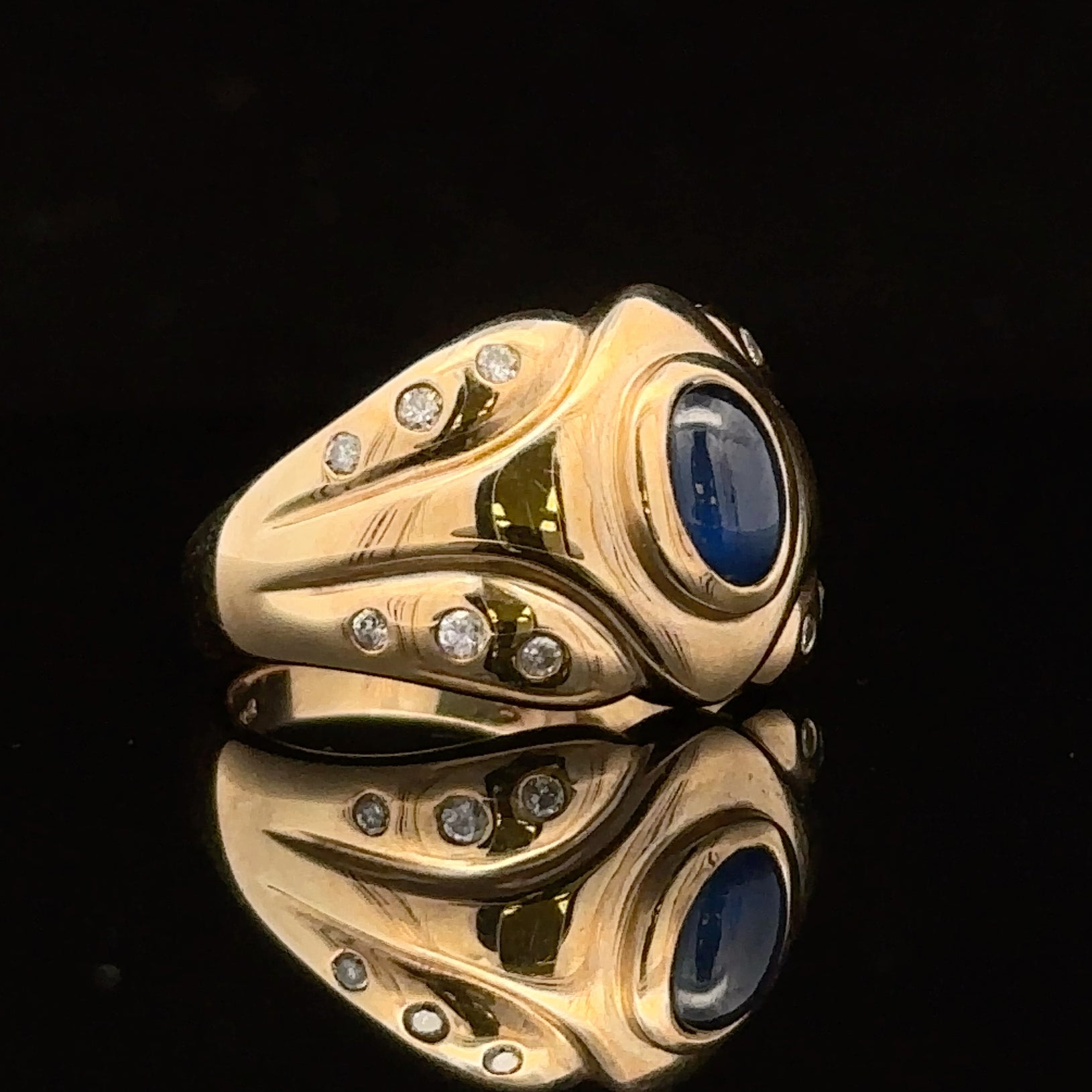 Carter Yellow Gold Art Deco Ring