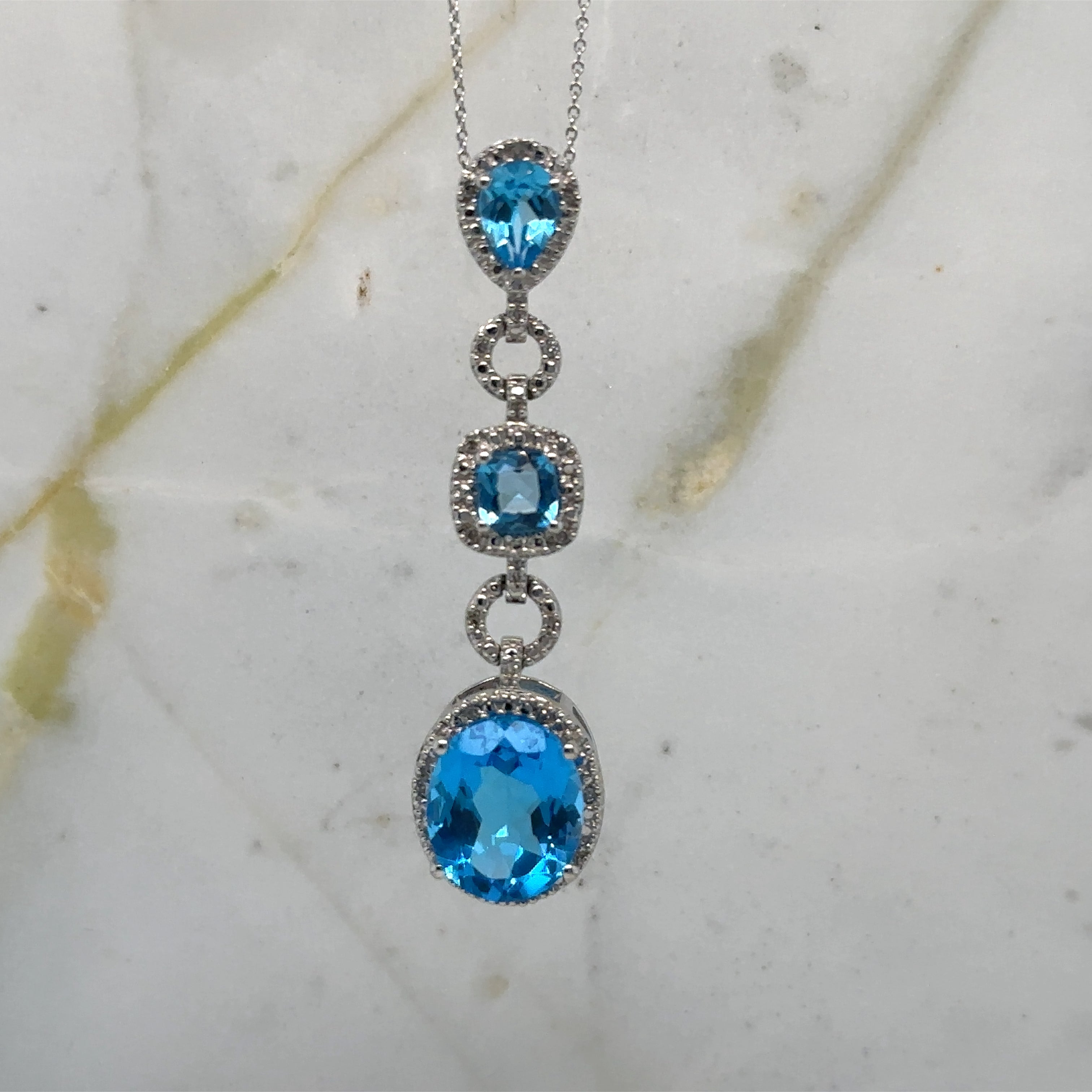 Heavenly BlueTopaz Necklace