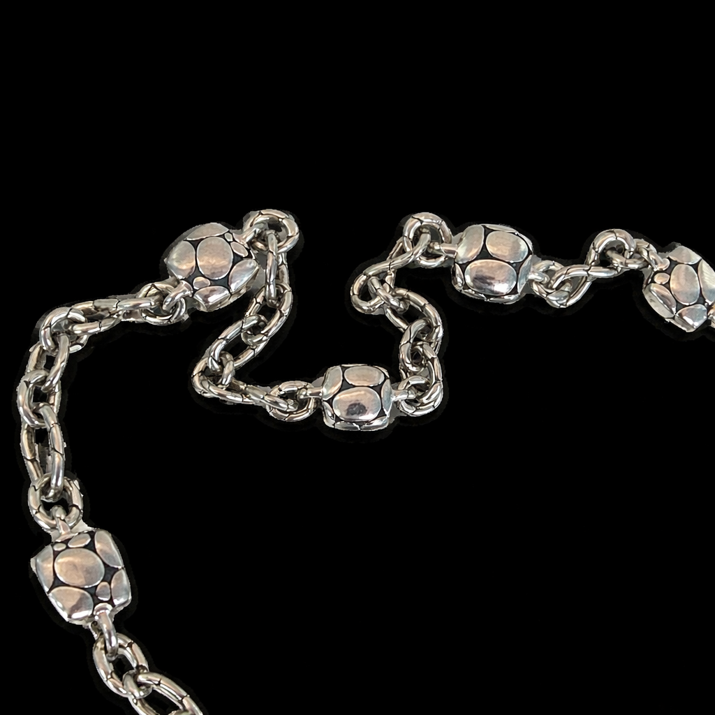 John Hardy Sterling Silver Pebble Necklace
