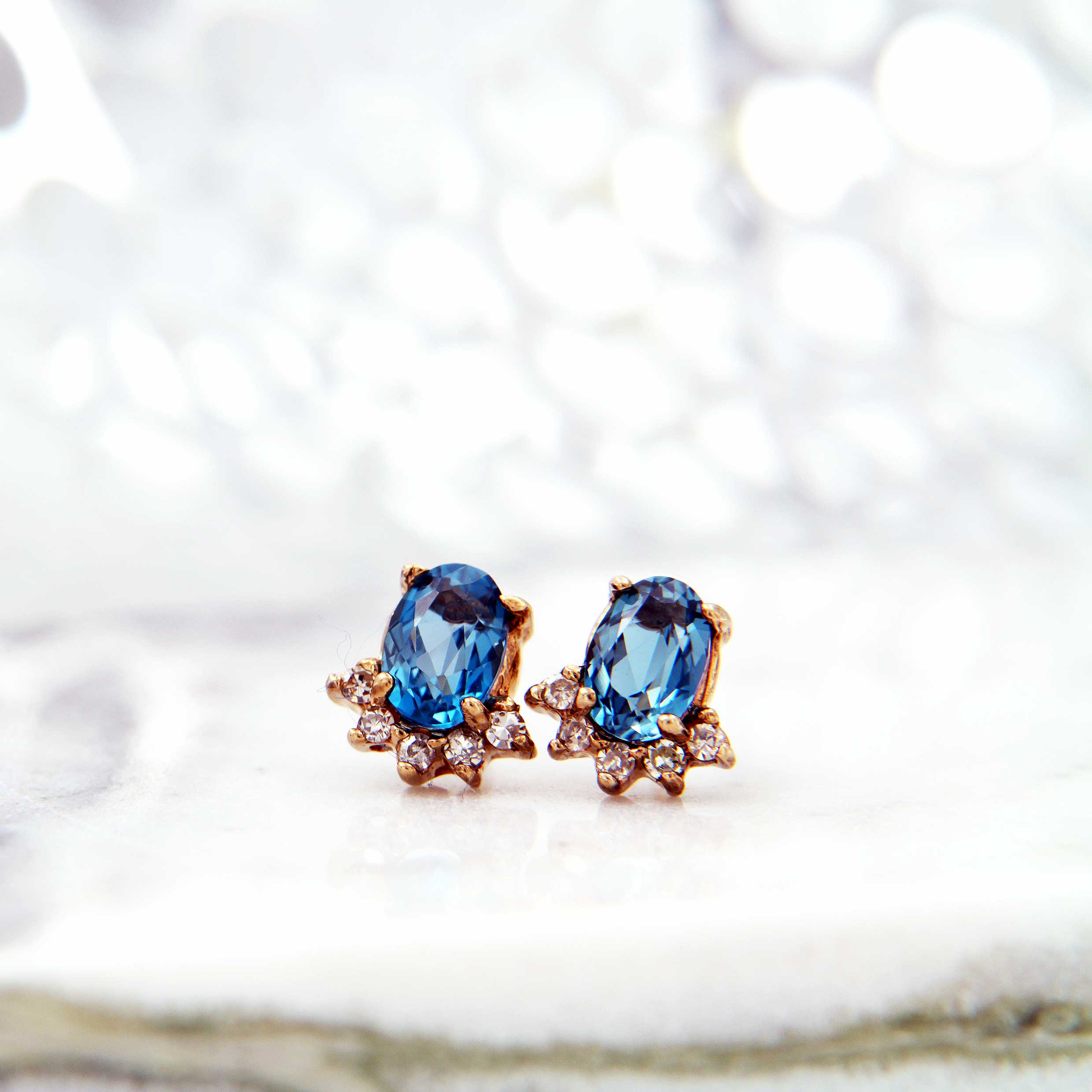 Arianna Blue Topaz Earrings