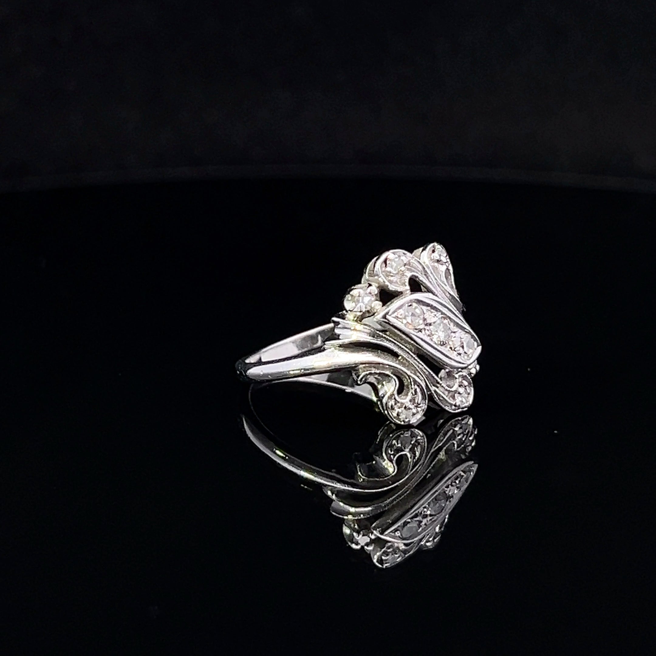 Teagan 14K White Gold Diamond Ring – 0.17 CTW