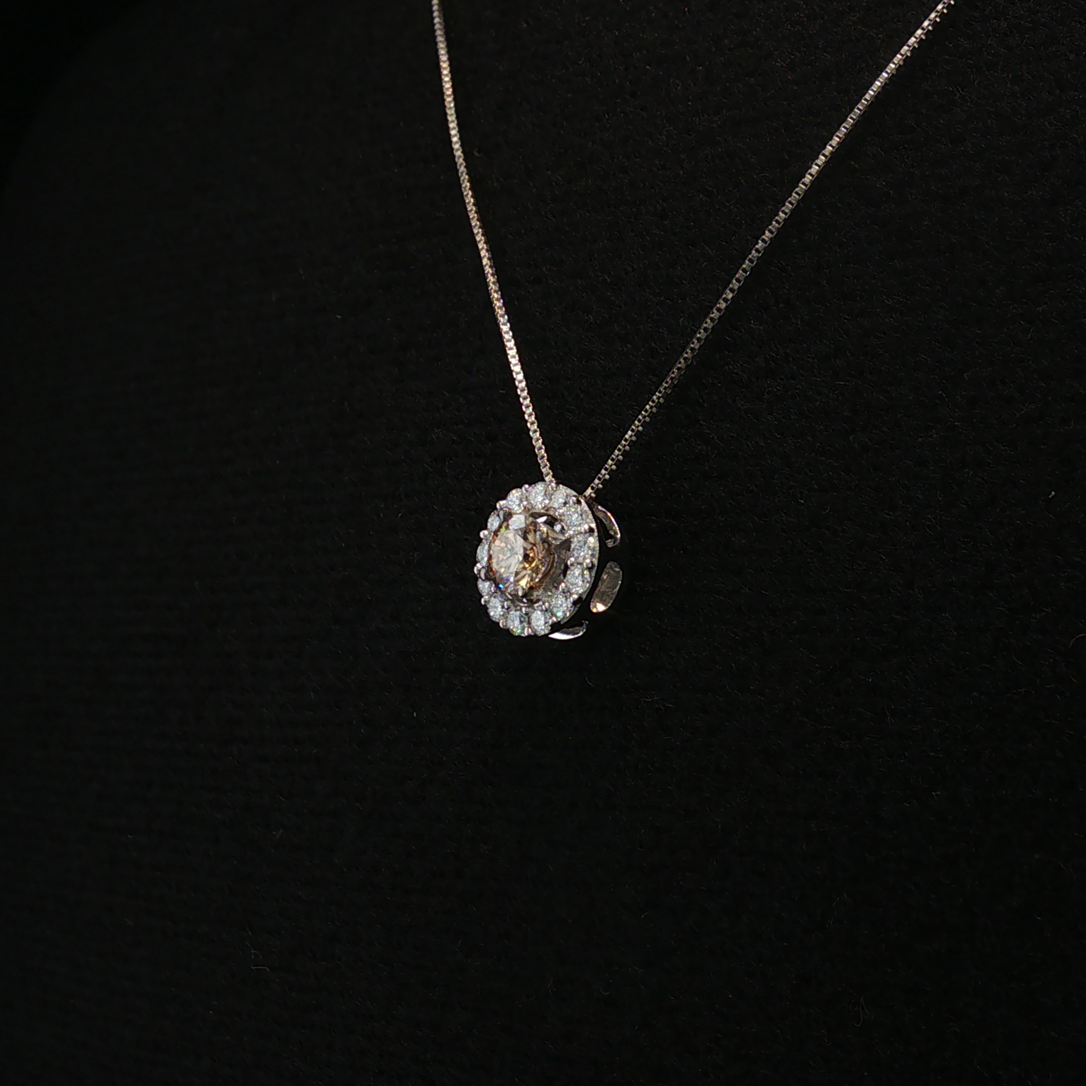 Coralie Le Vian 14K White Gold Chocolate Diamond Necklace