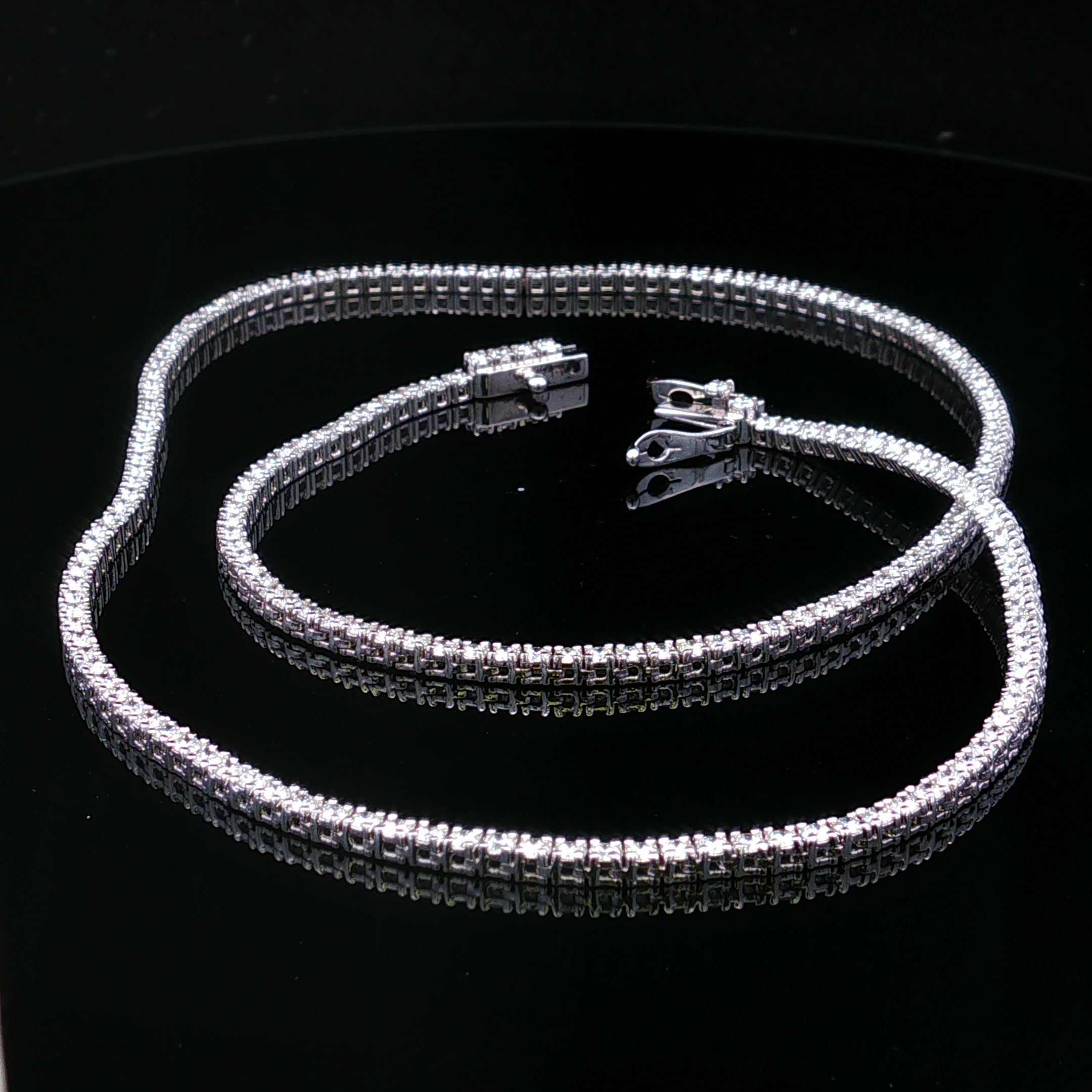 Zara 14KW Lab Grown Diamond Tennis Necklace