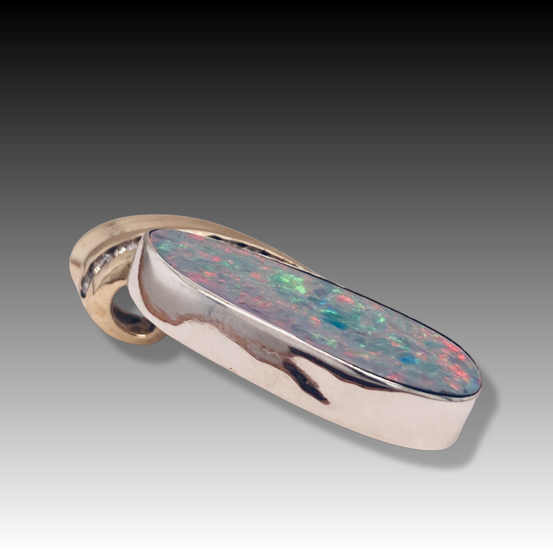 Sydney Boulder Opal Pendant