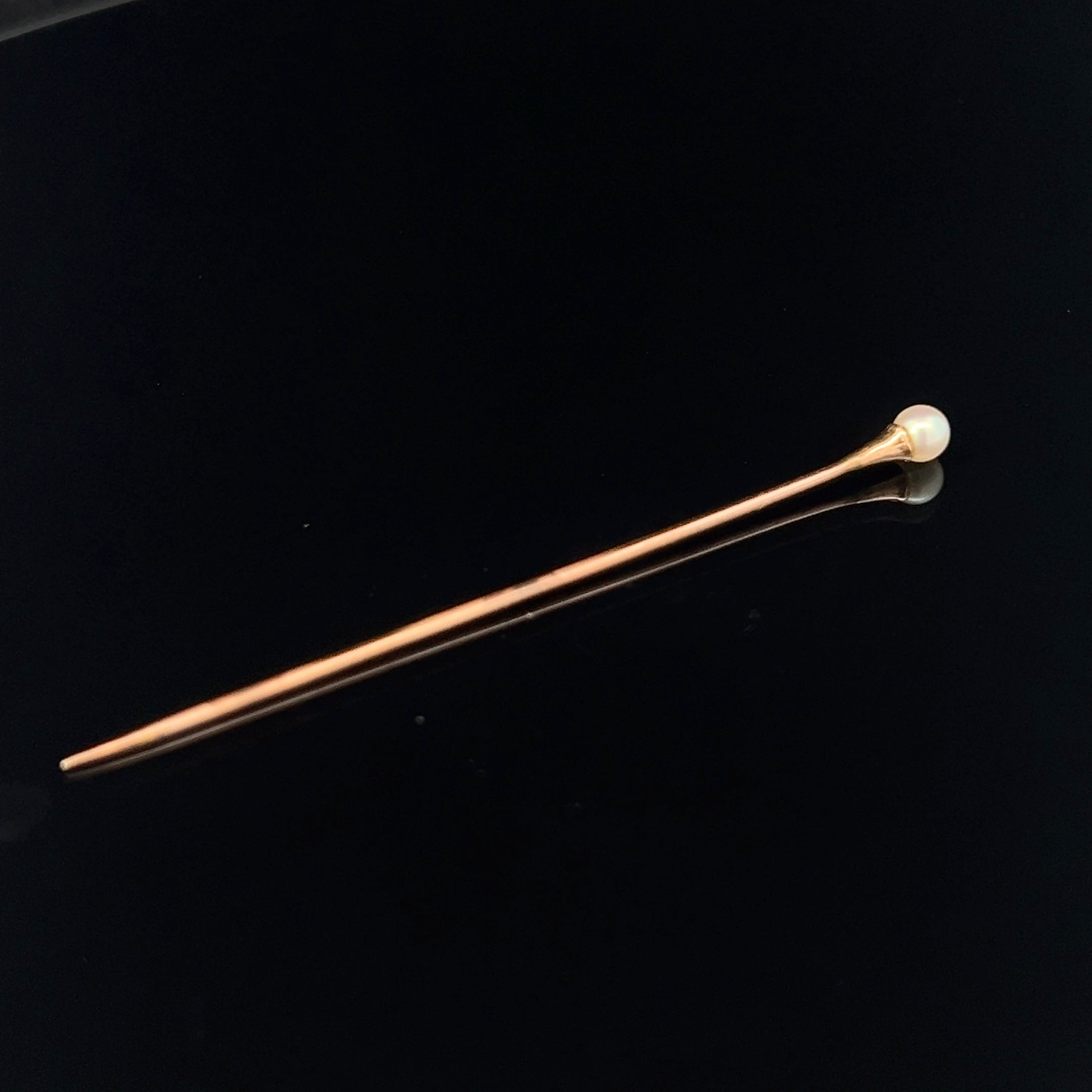 Emily 14K Yellow Gold Pearl Stick Pin