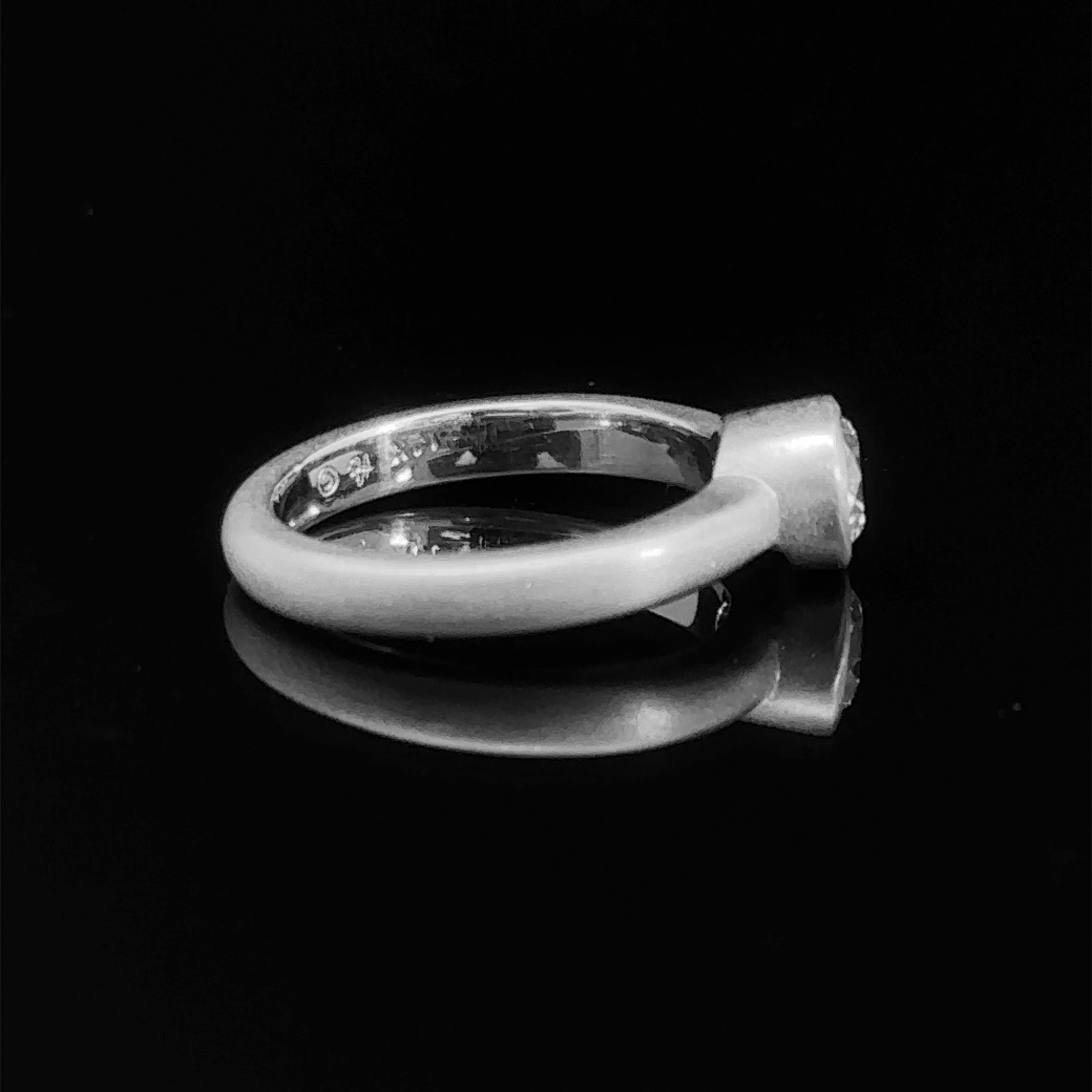 Vera 14K White Gold Solitaire Engagement Ring