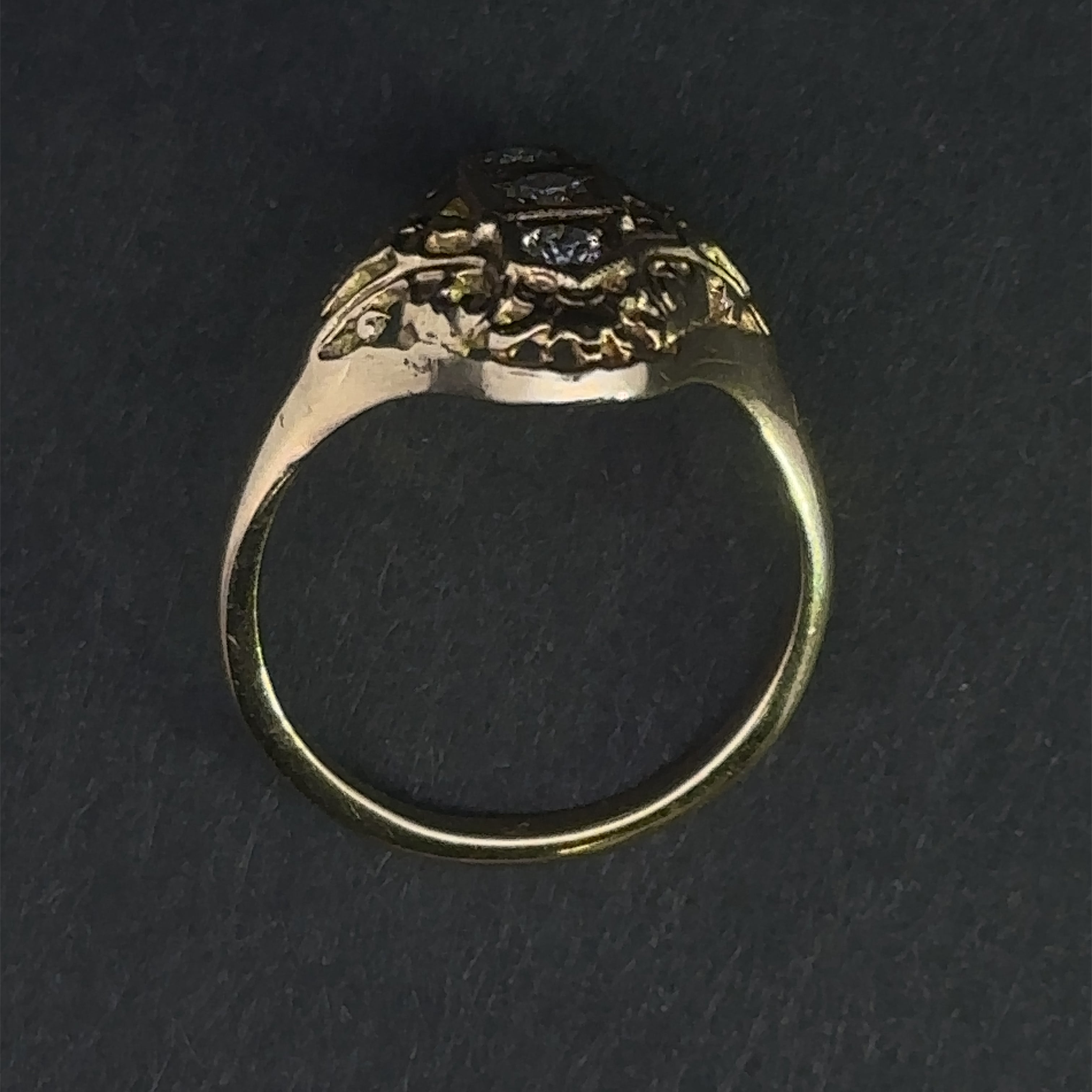 Mariana 14KY Shield Diamond Fashion Ring