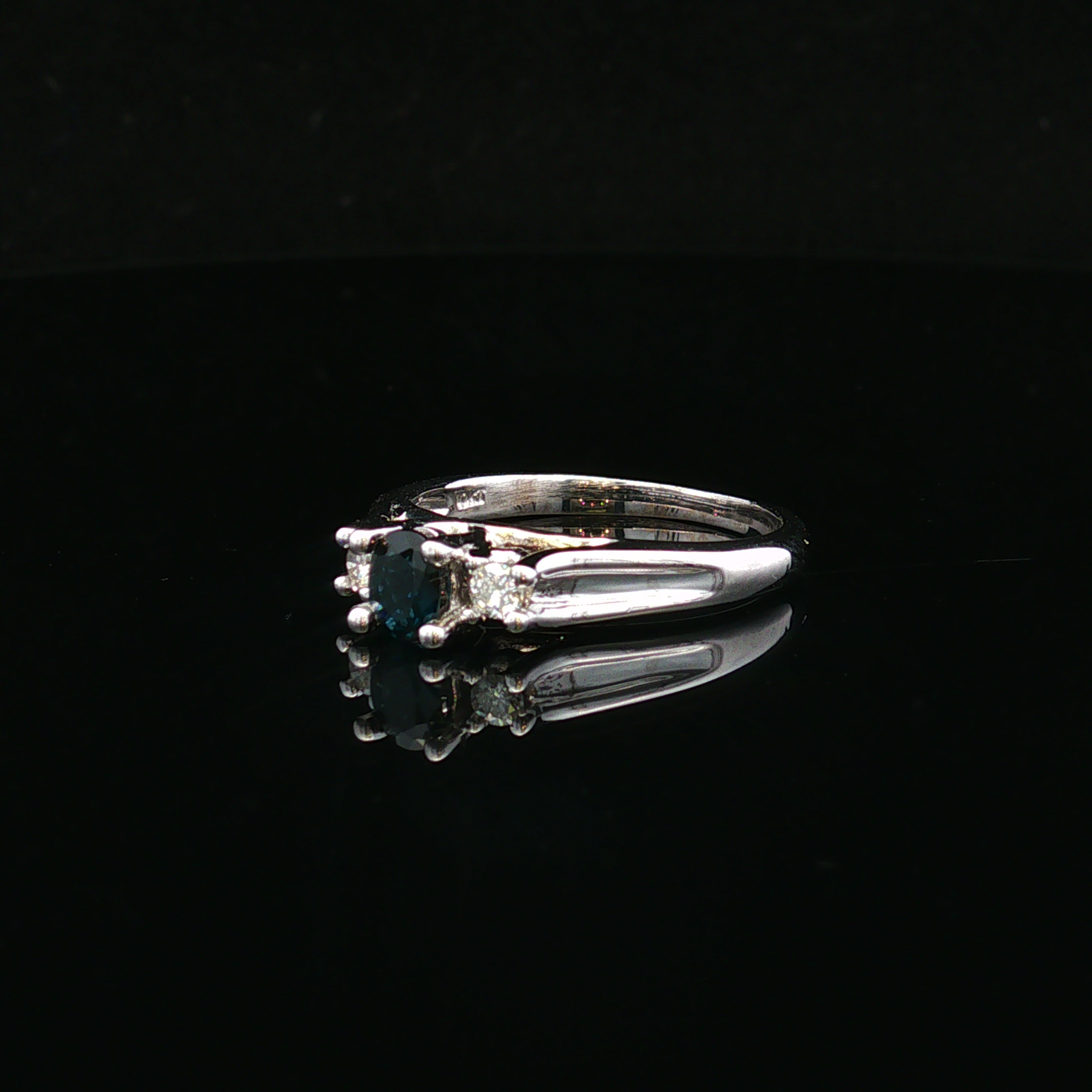 Willowa 10KW .40 CT Sapphire & .20 CTW Diamond Ring