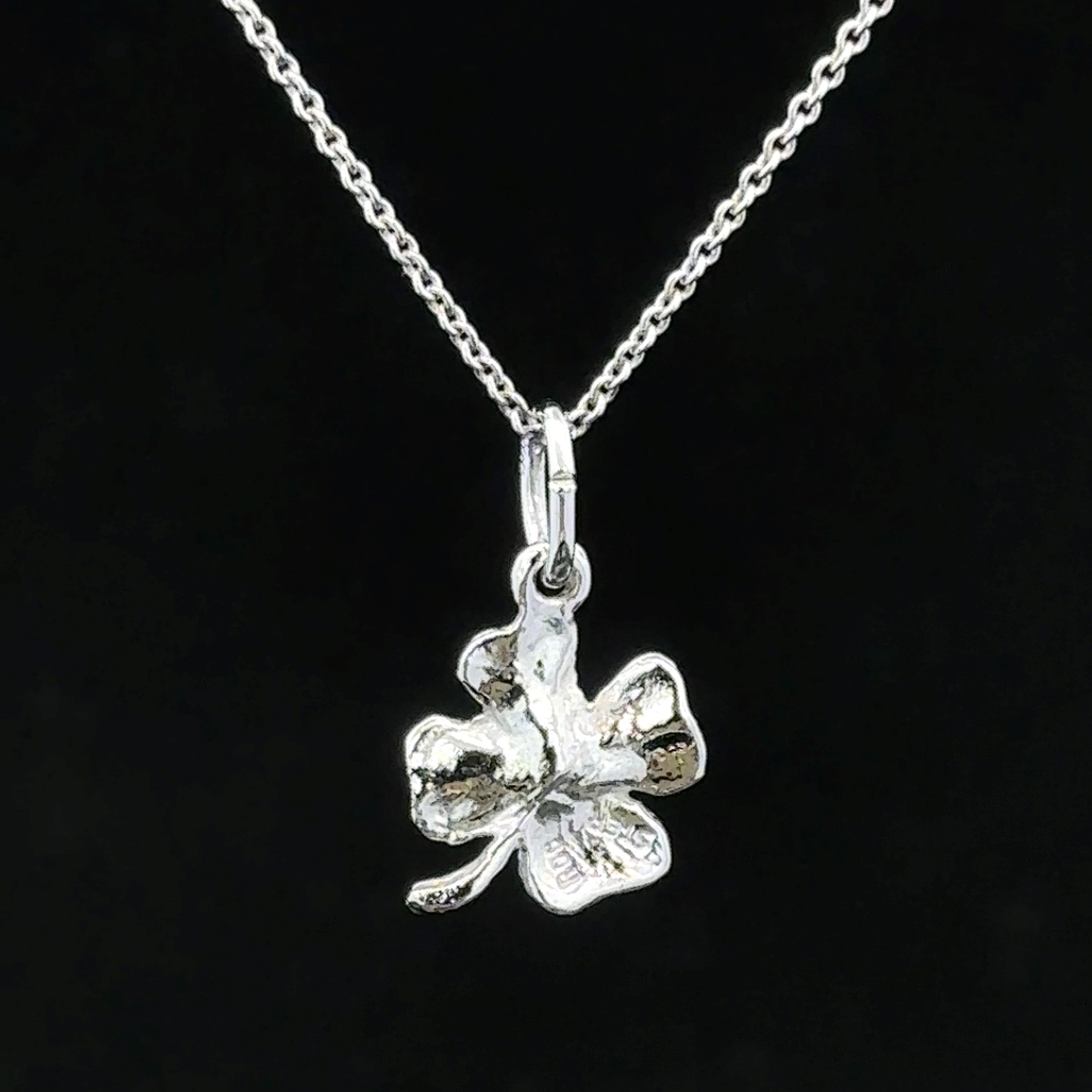 Dara Sterling Silver Four-Leaf Clover Necklace