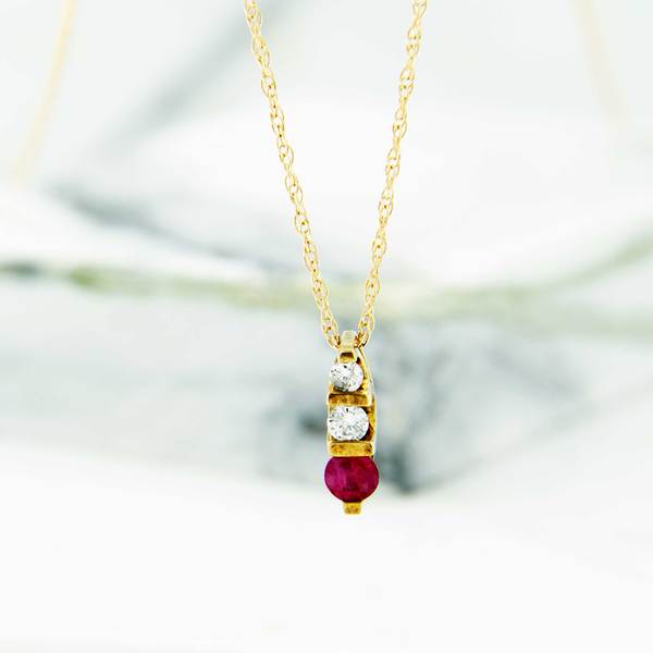 Sofia Ruby and Diamond Necklace