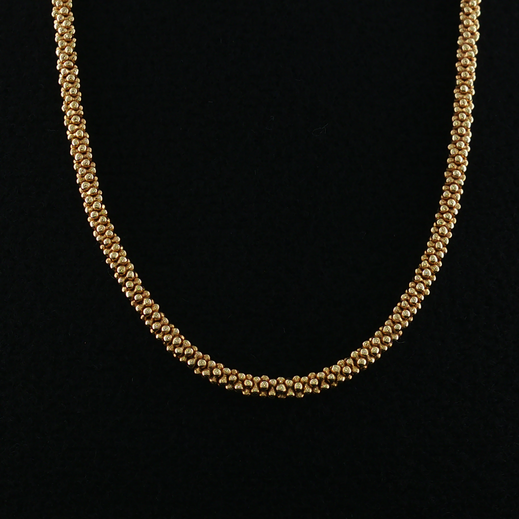 Vianne Lagos 18K Yellow Gold Bead Necklace