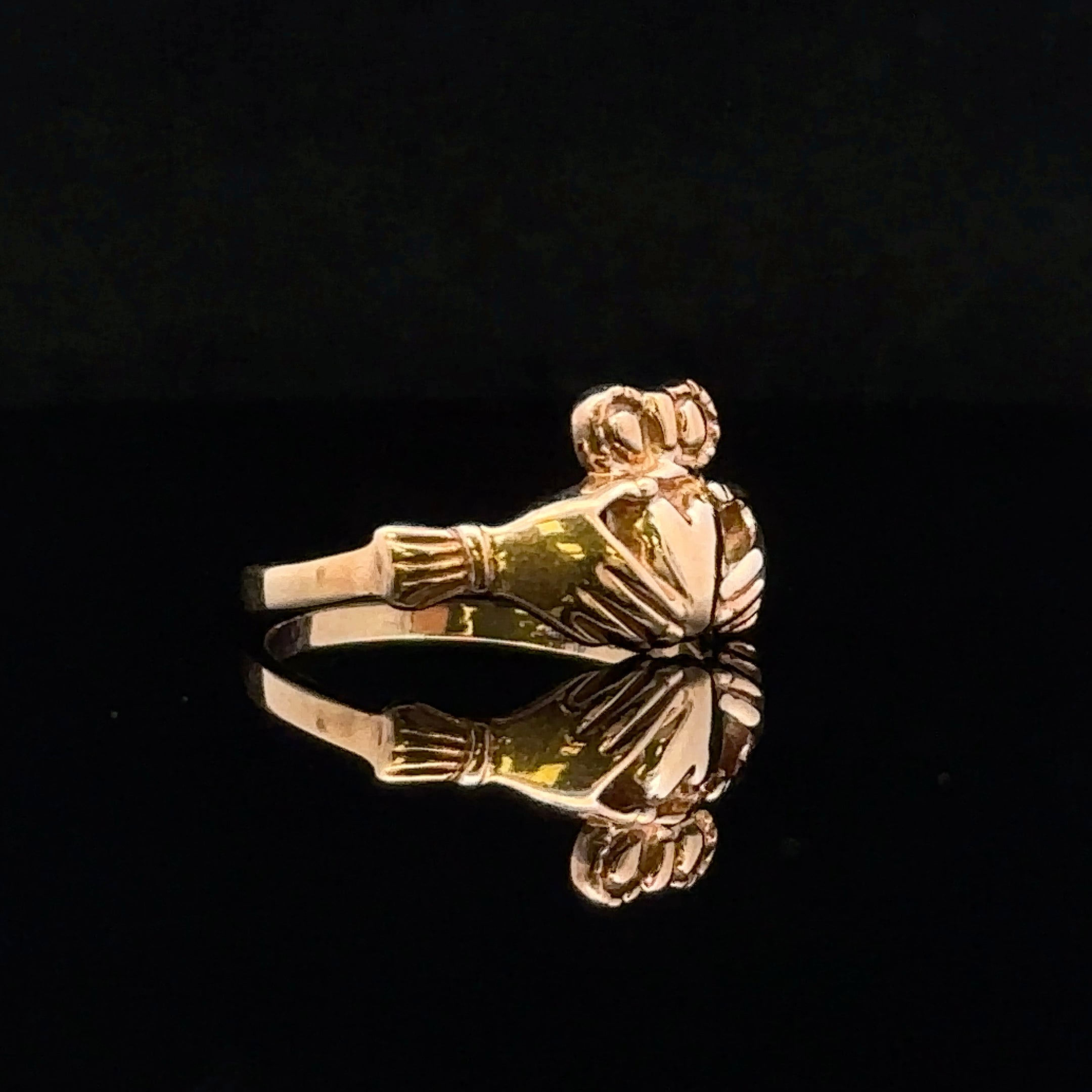 Ellison 10K Yellow Gold Claddagh Ring