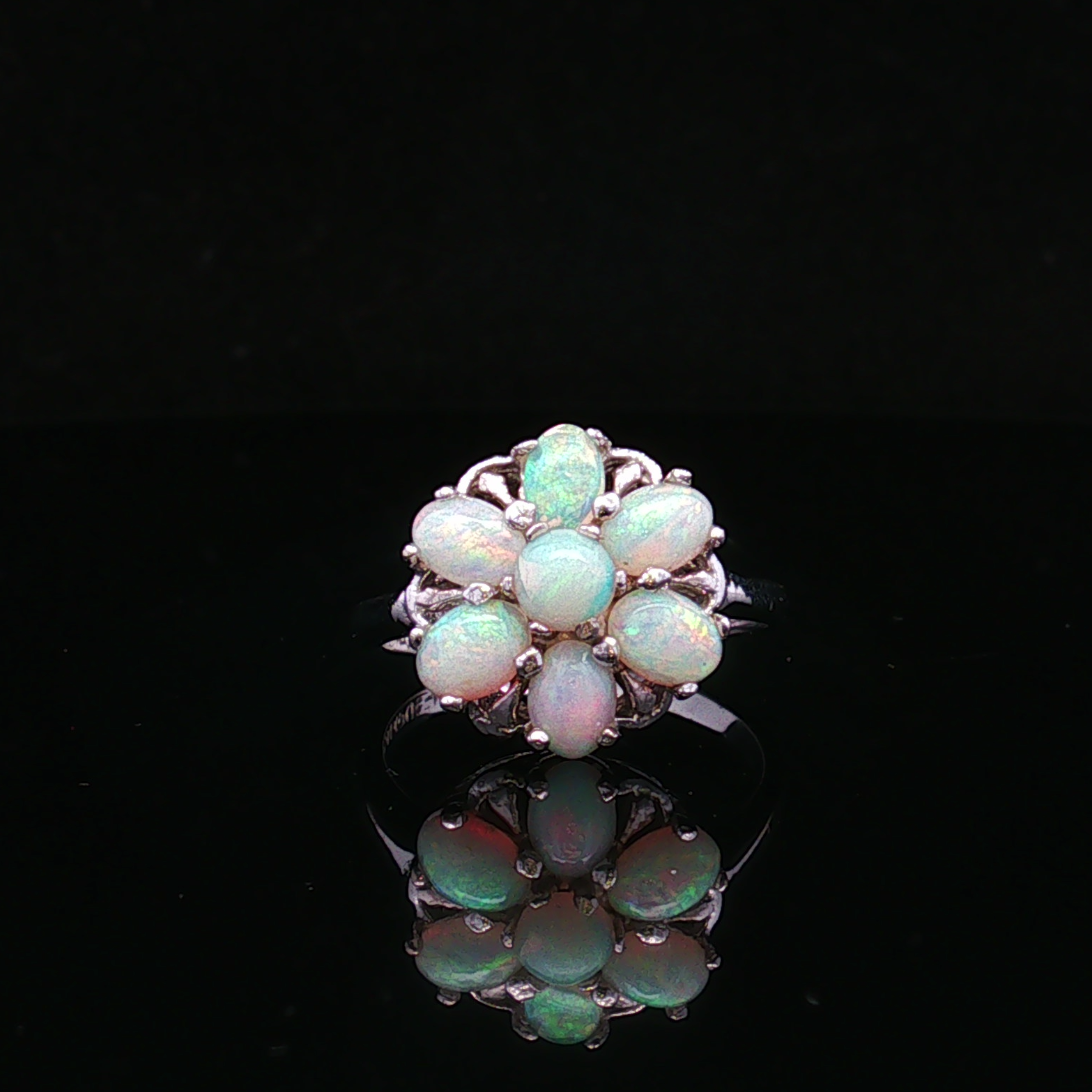 Embere 10KW 1.10 CTW Oval & Round Opal Ring