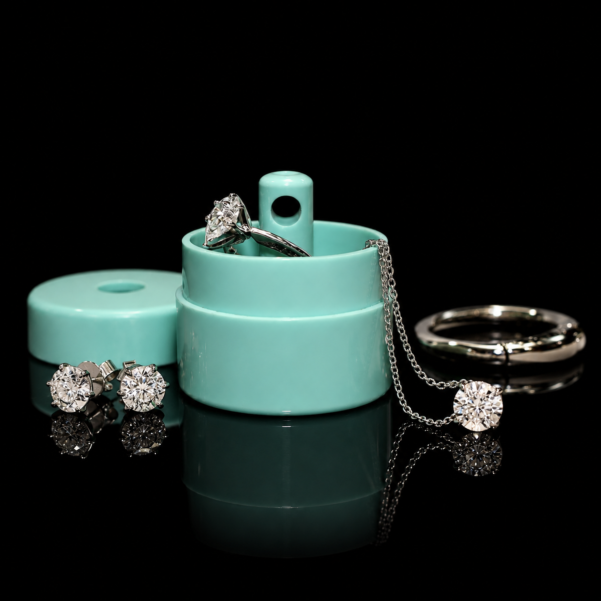 Mint Travel Jewelry Keeper