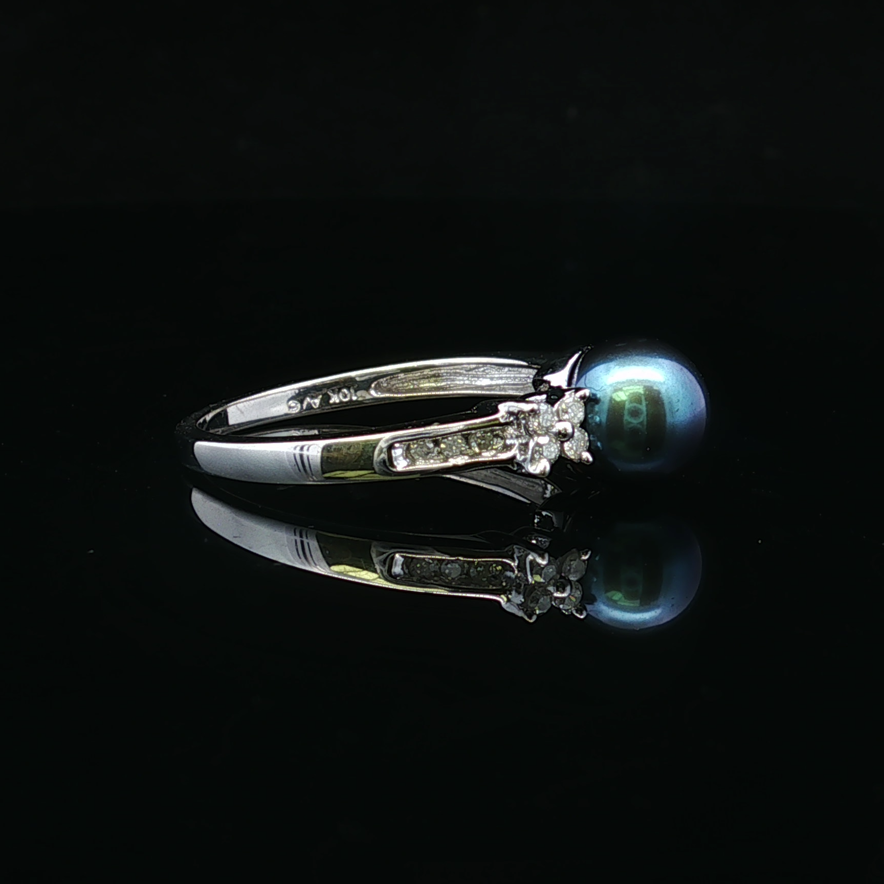 Henrietta Peacock Pearl & Diamond Ring – 10K