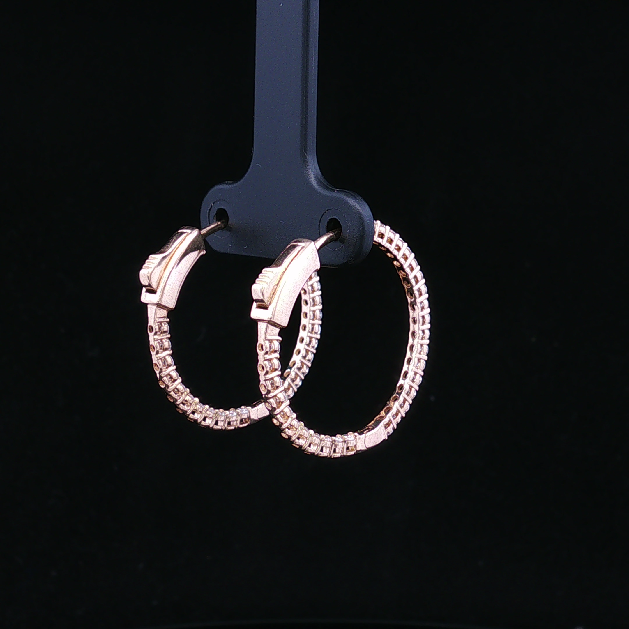 Arlette 14KY Lab Grown Diamond Hoops