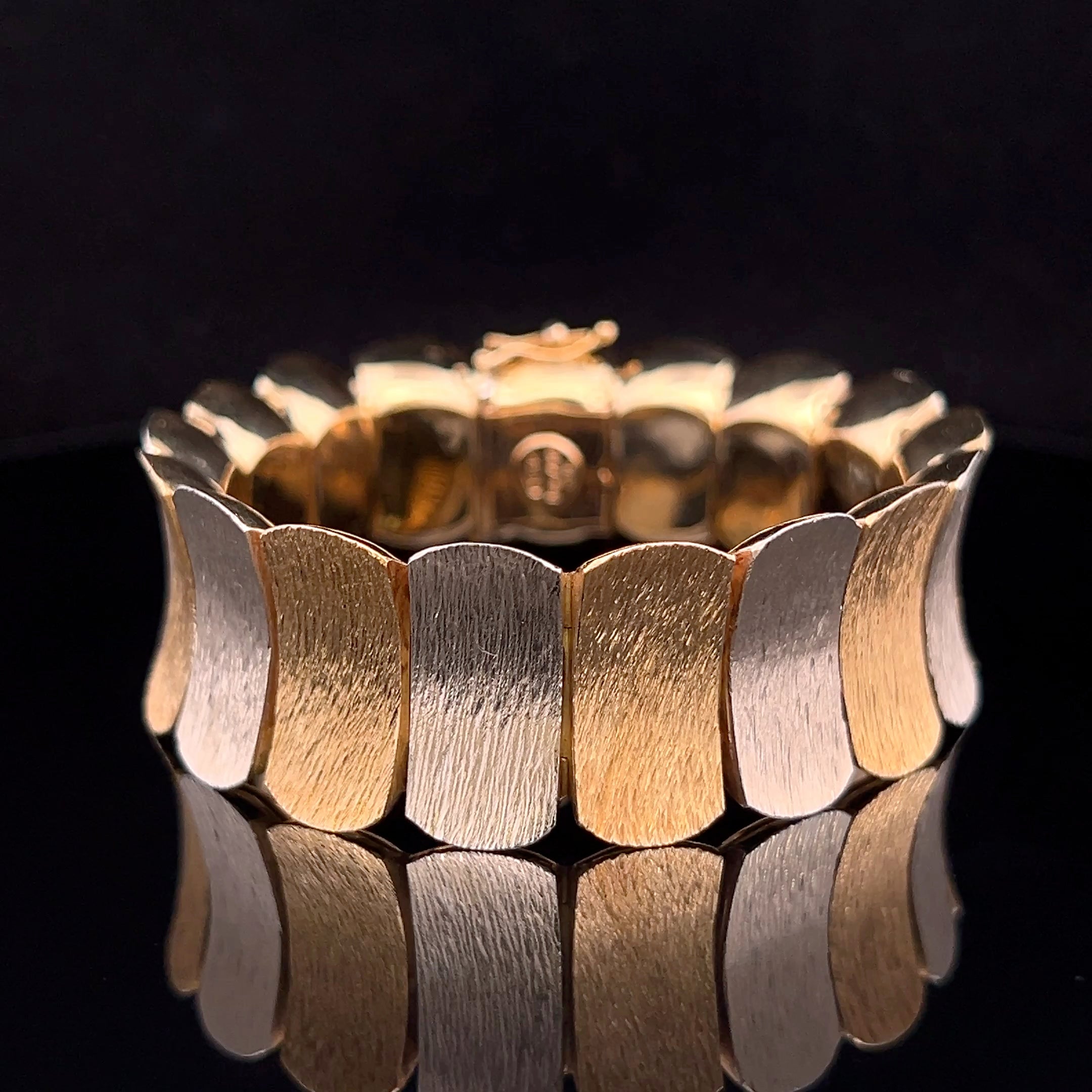 Kaiya 18K Two-Tone Gold Bracelet, Italy Circa 1965