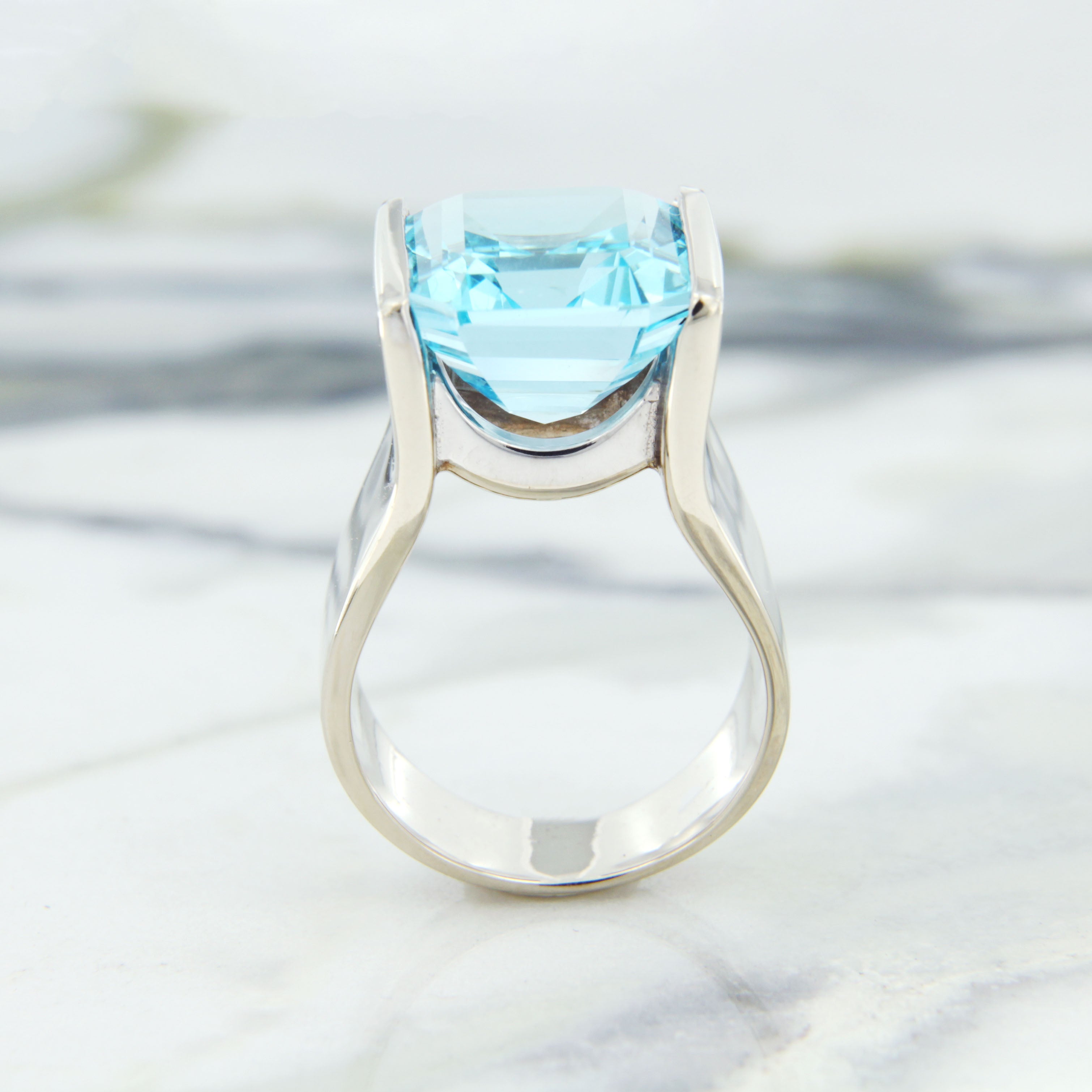 Aggie Blue Topaz Ring