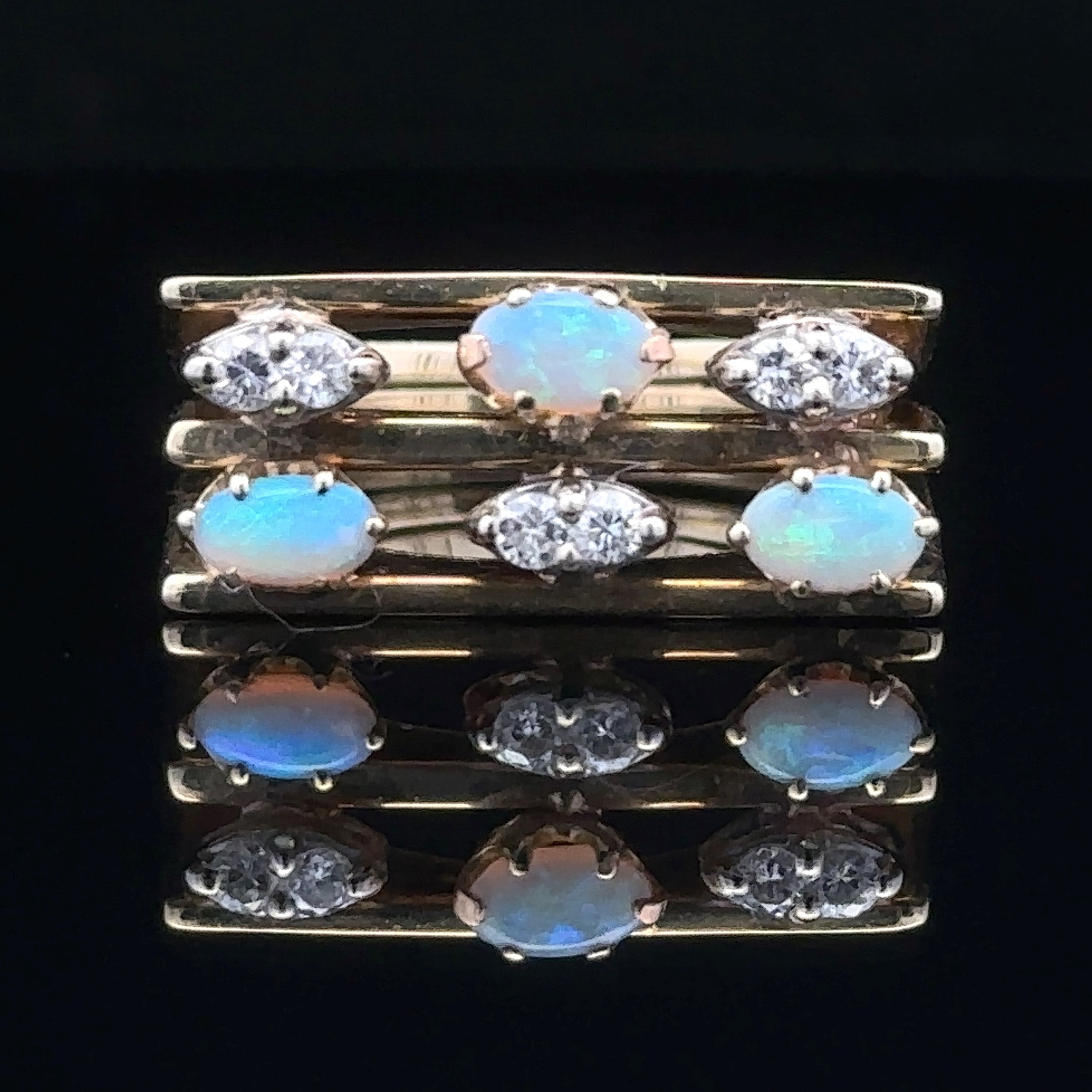 Melissa Marquise Opal & Diamond Ring