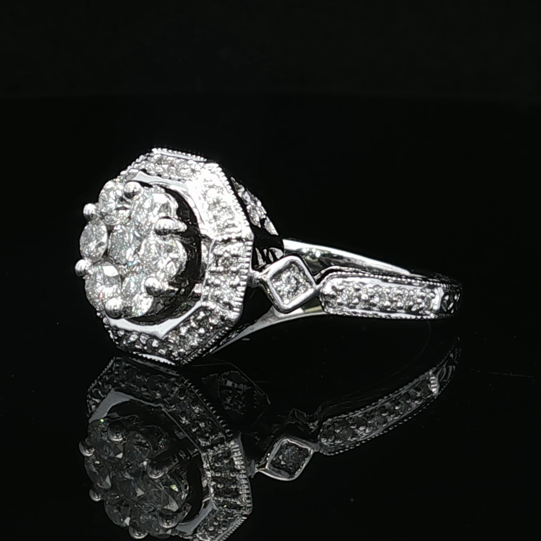 Bernadette Effy White 14K Diamond Ring
