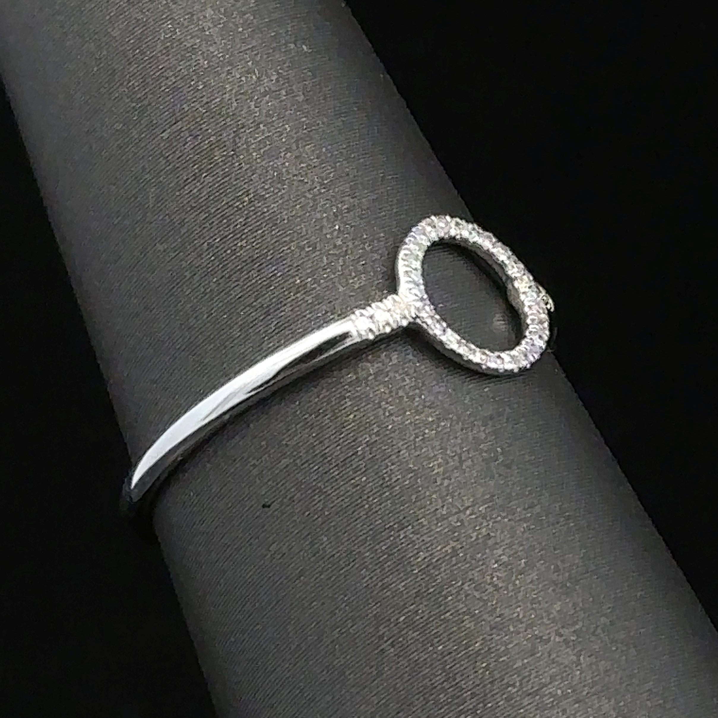 Halle Diamond Circle Ring