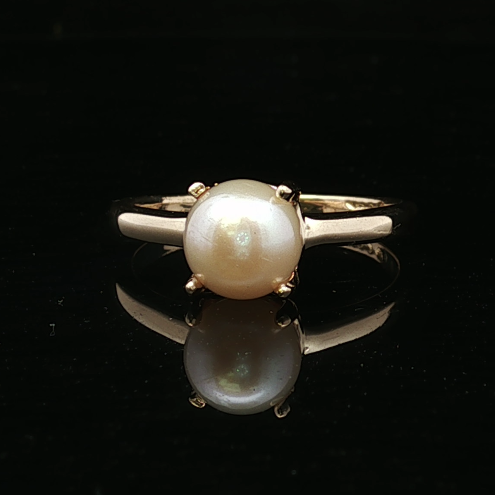 Frances 14K Yellow Gold Pearl Ring