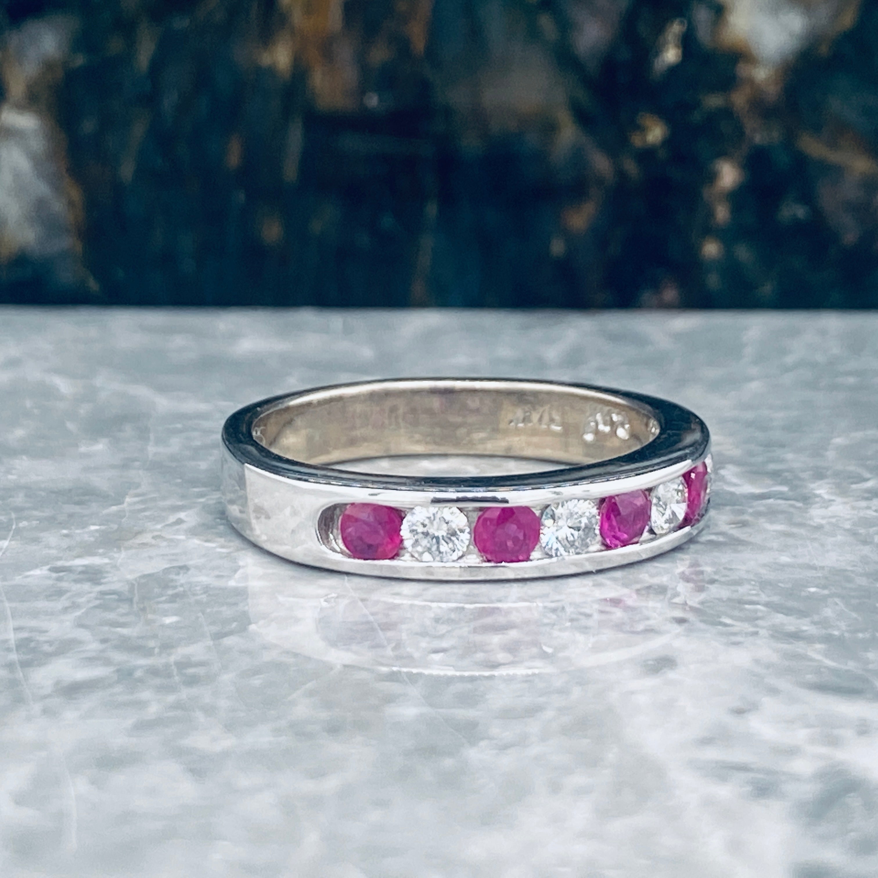 Alexandria Ruby and Diamond Ring