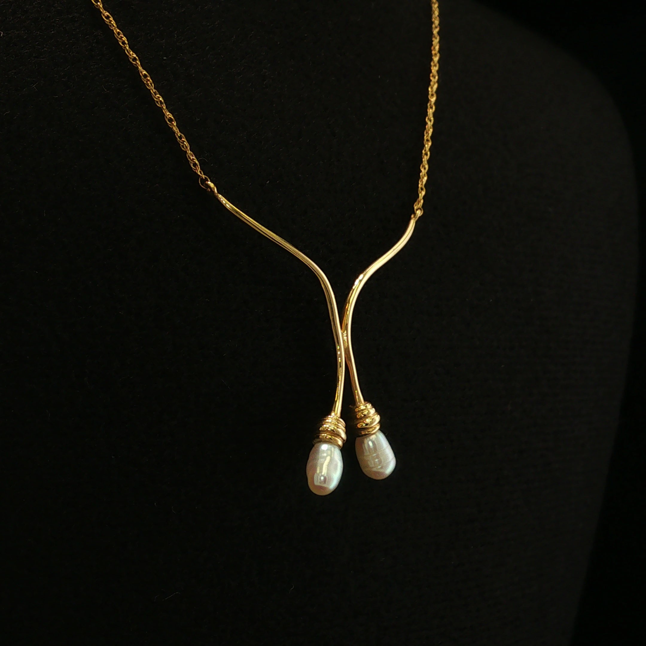 Giselle 14K Yellow Gold Freshwater Pearl Necklace