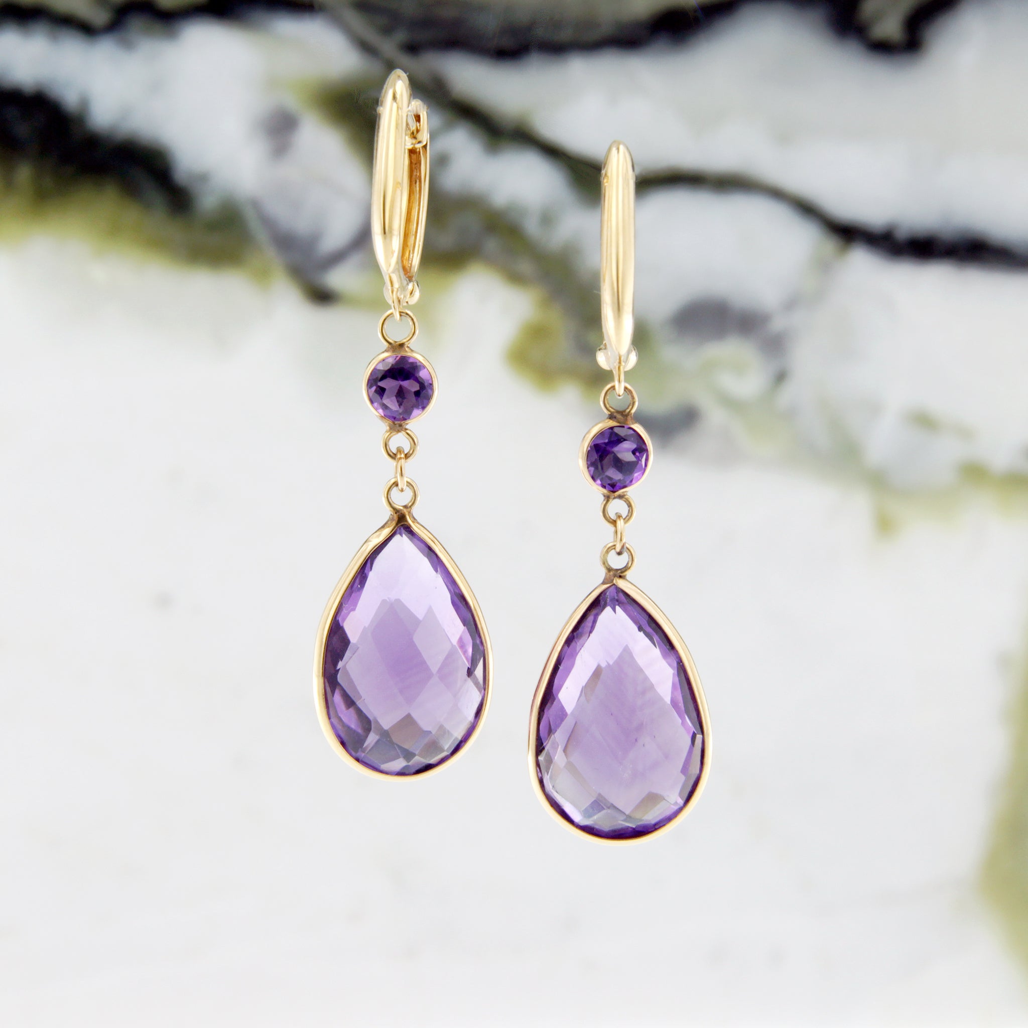 Pauline Amethyst Earrings