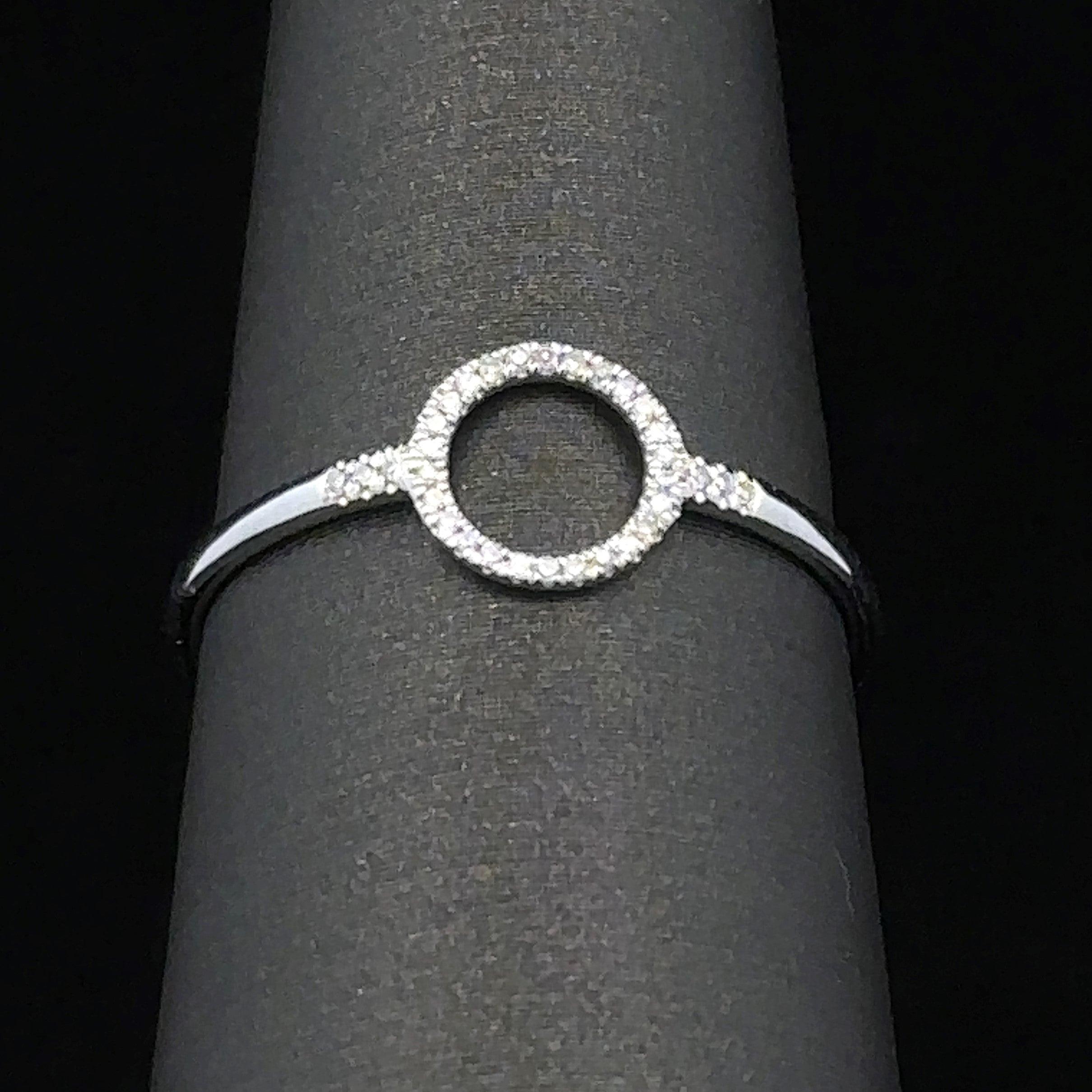 Halle Diamond Circle Ring