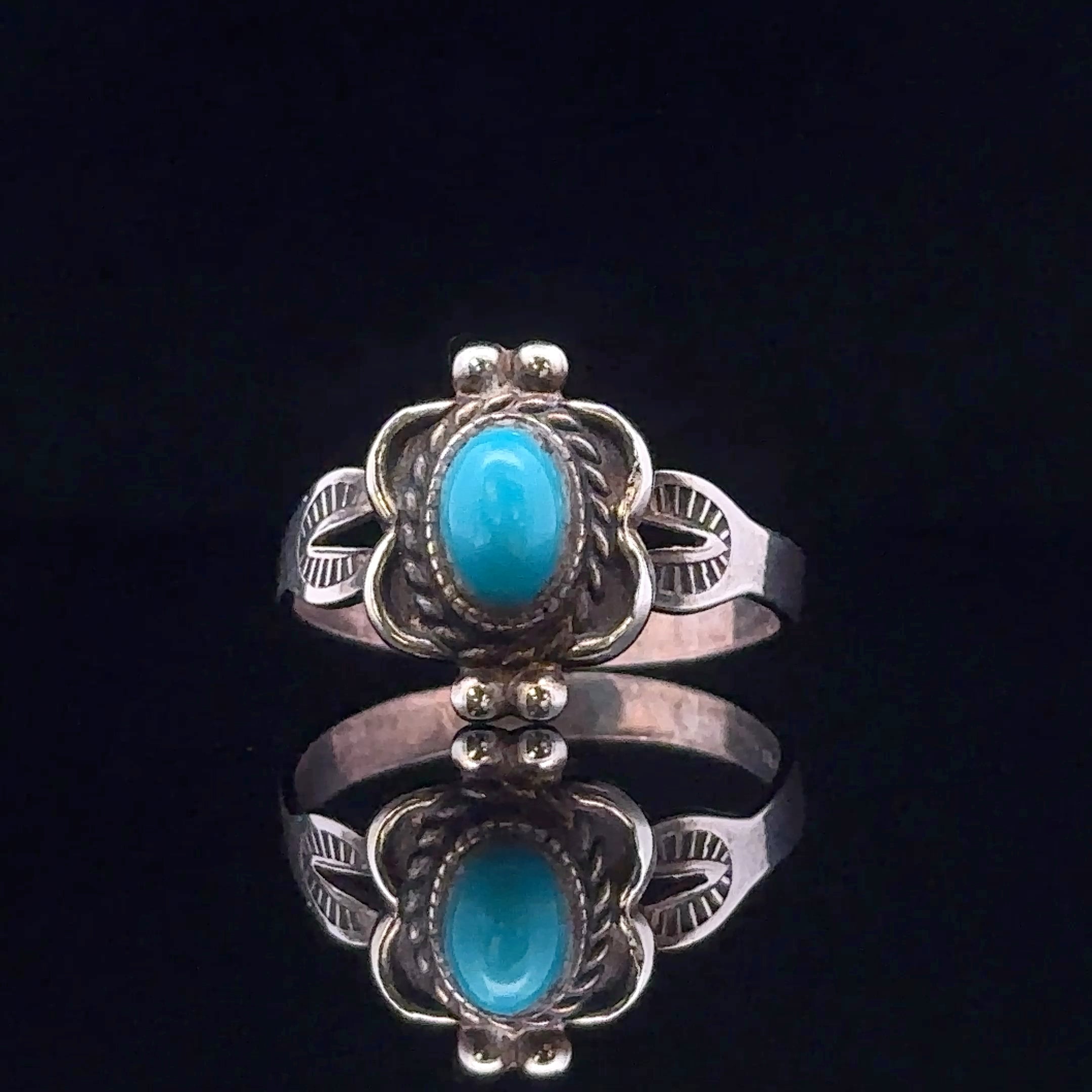 Nia Sterling Silver Western Turquoise Ring