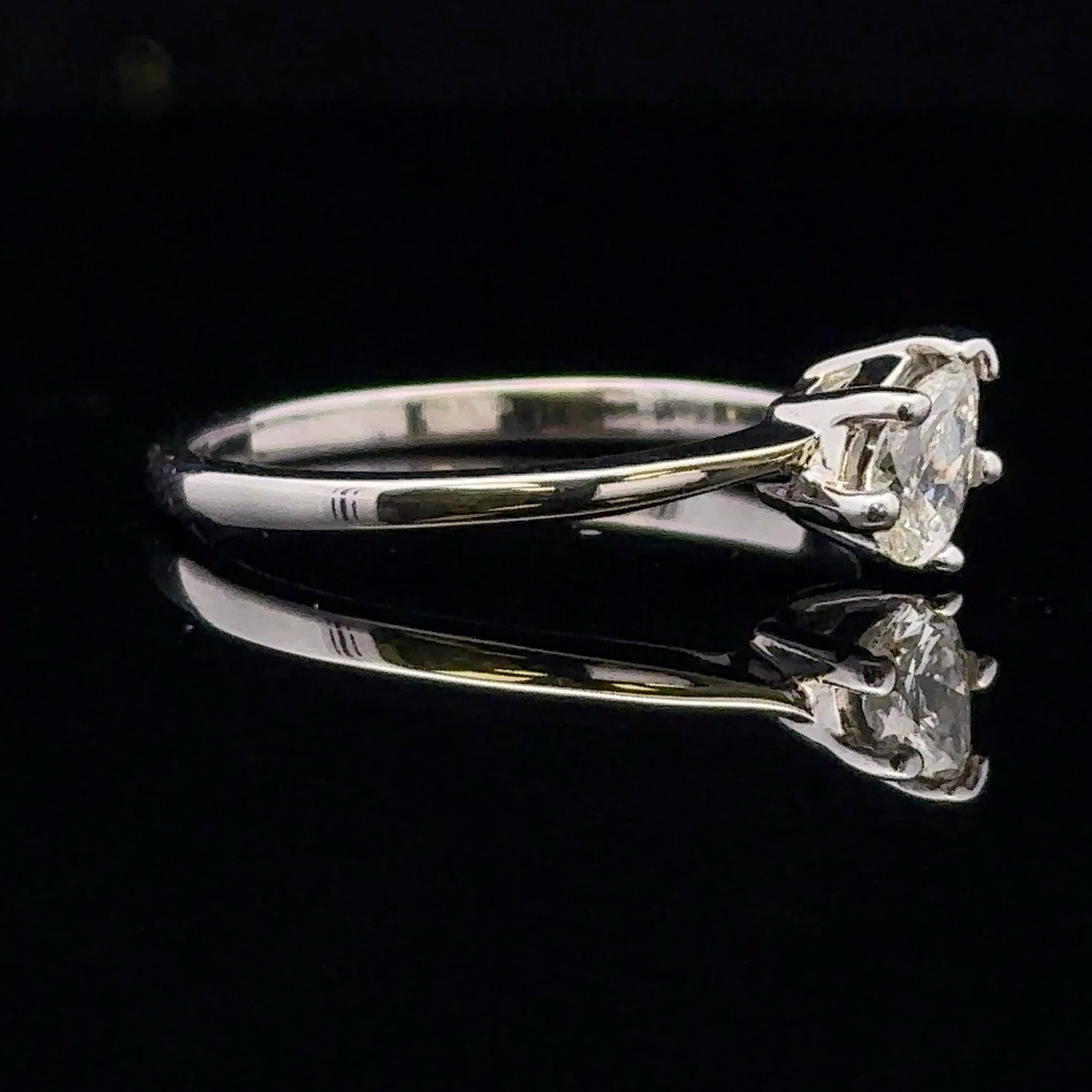 Ariyah 14KW .23CT Pear Shape Diamond Engagement Ring