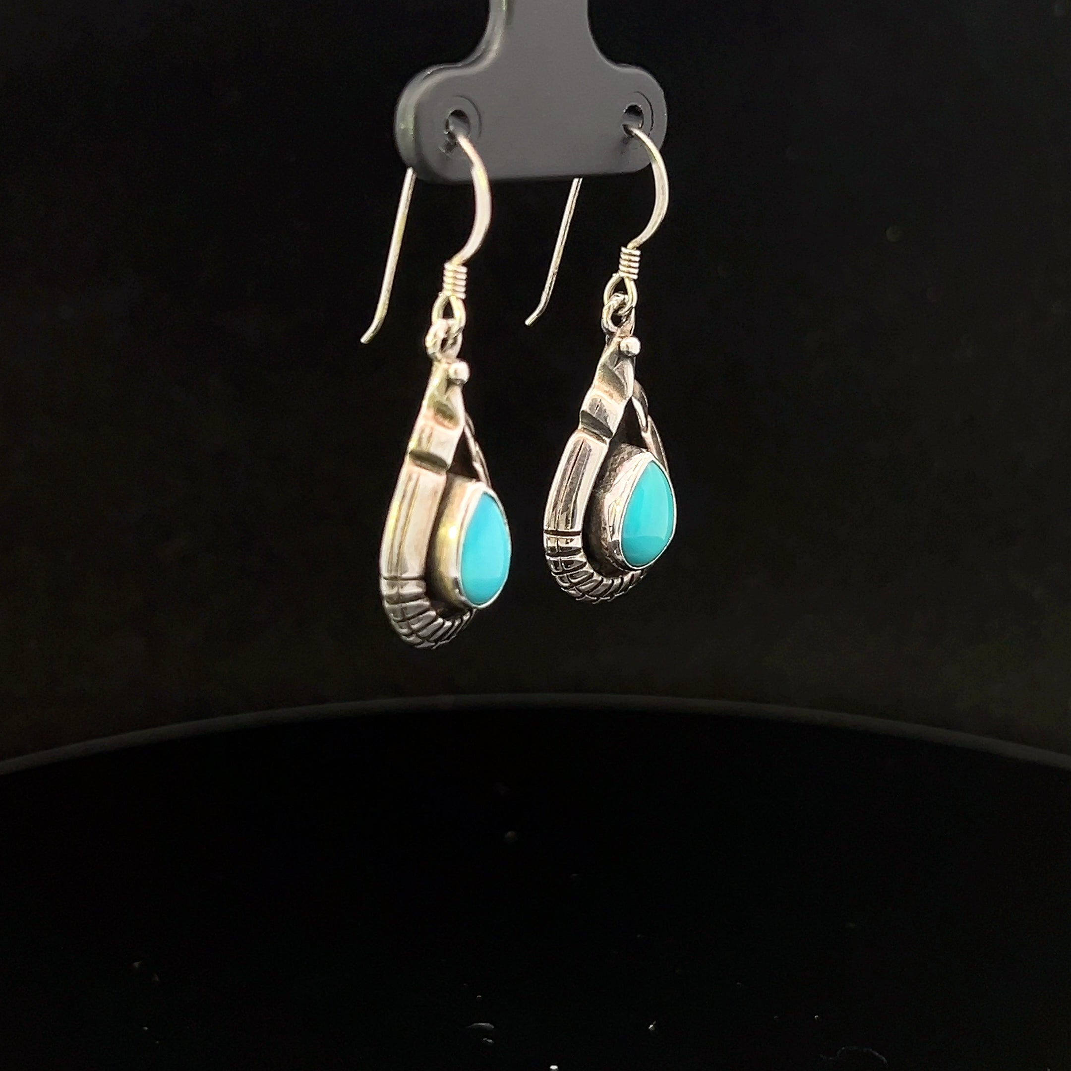 Kacey S/S Turquoise Dangle Earrings