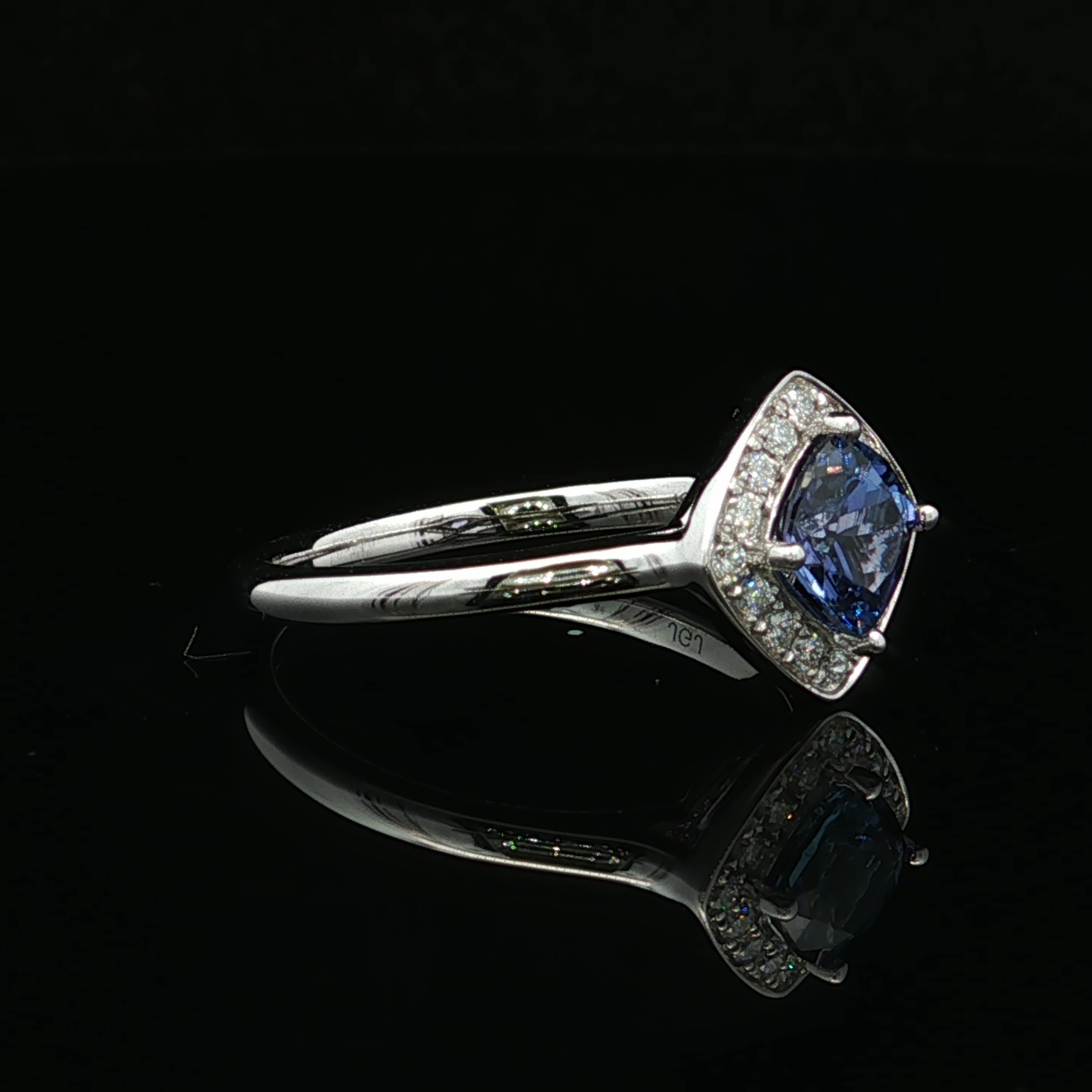 Yasha 14K White Gold Tanzanite and Diamond Ring