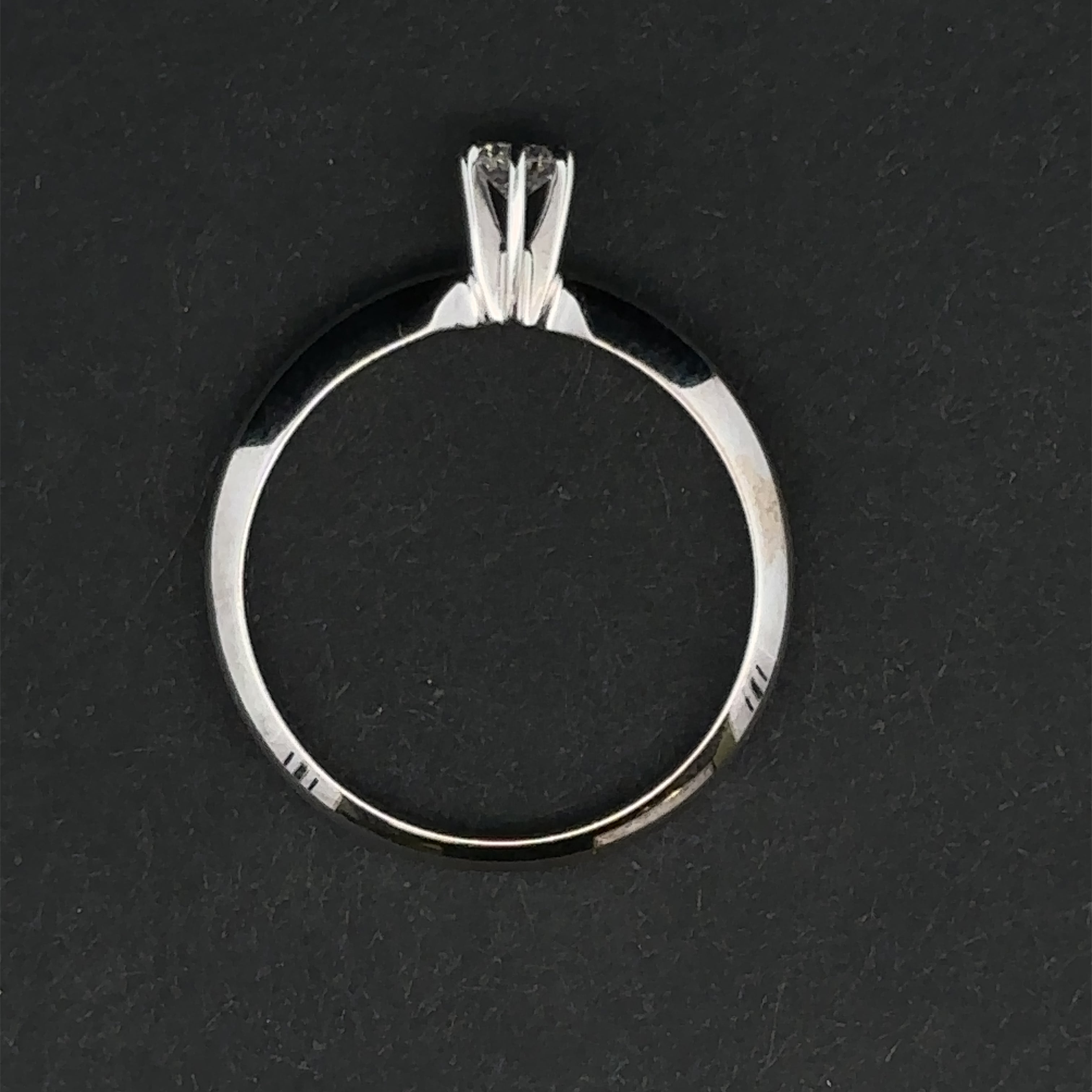 Virginia 14KW .13CT Round Diamond Engagement Ring