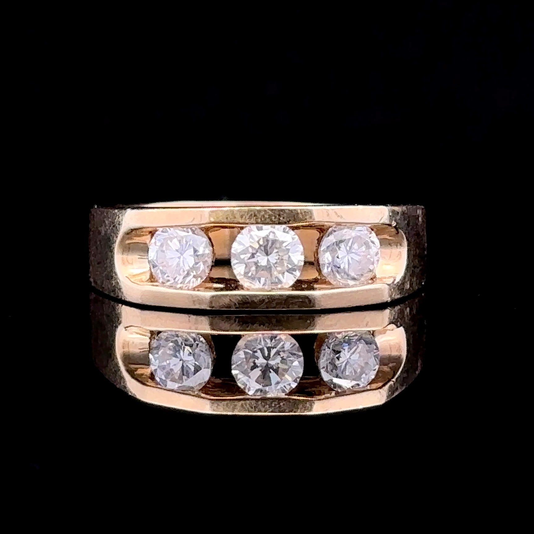 Derek 14KY .80 CTW 3-Diamond Ring