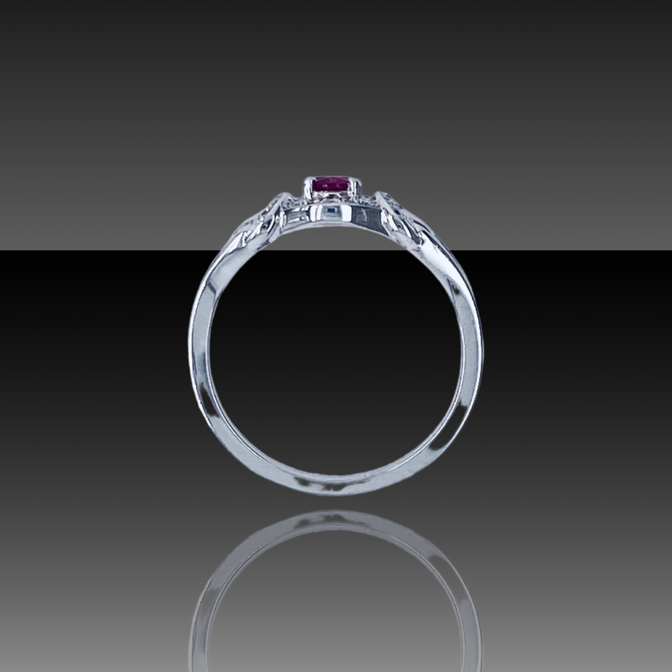 Robin Ruby and Diamond Ring