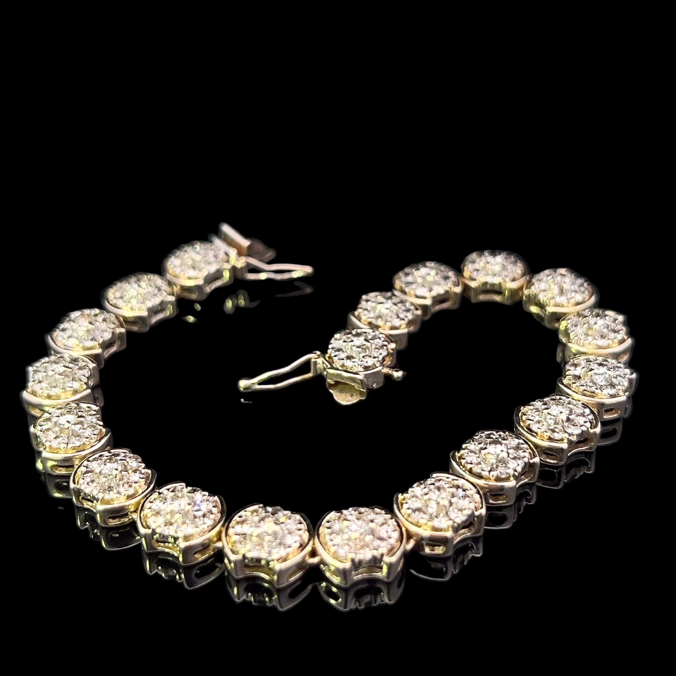 Shianna 14K Two-Tone 19-Link Diamond Bracelet – 1.35 CTW