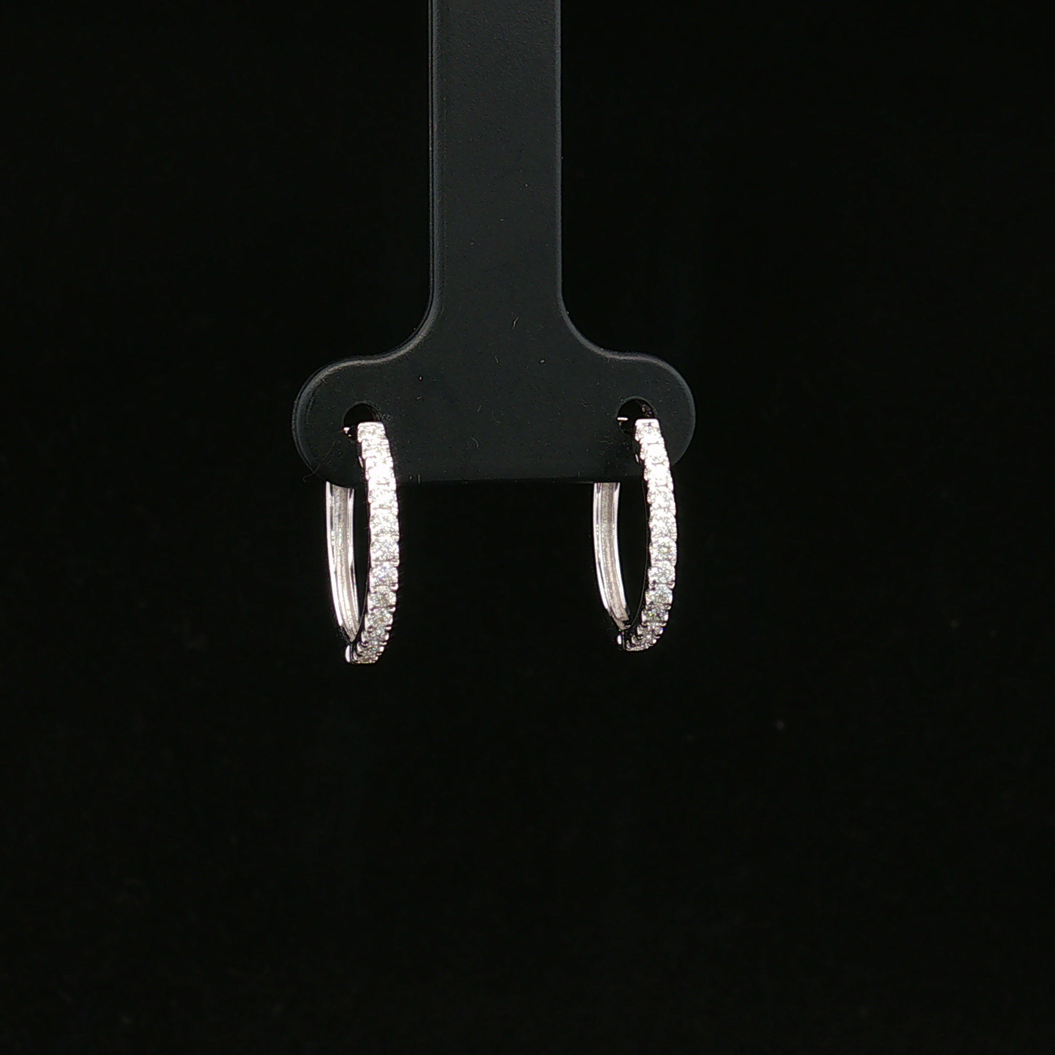 Elondra 14KW Lab Grown Diamond Hoops