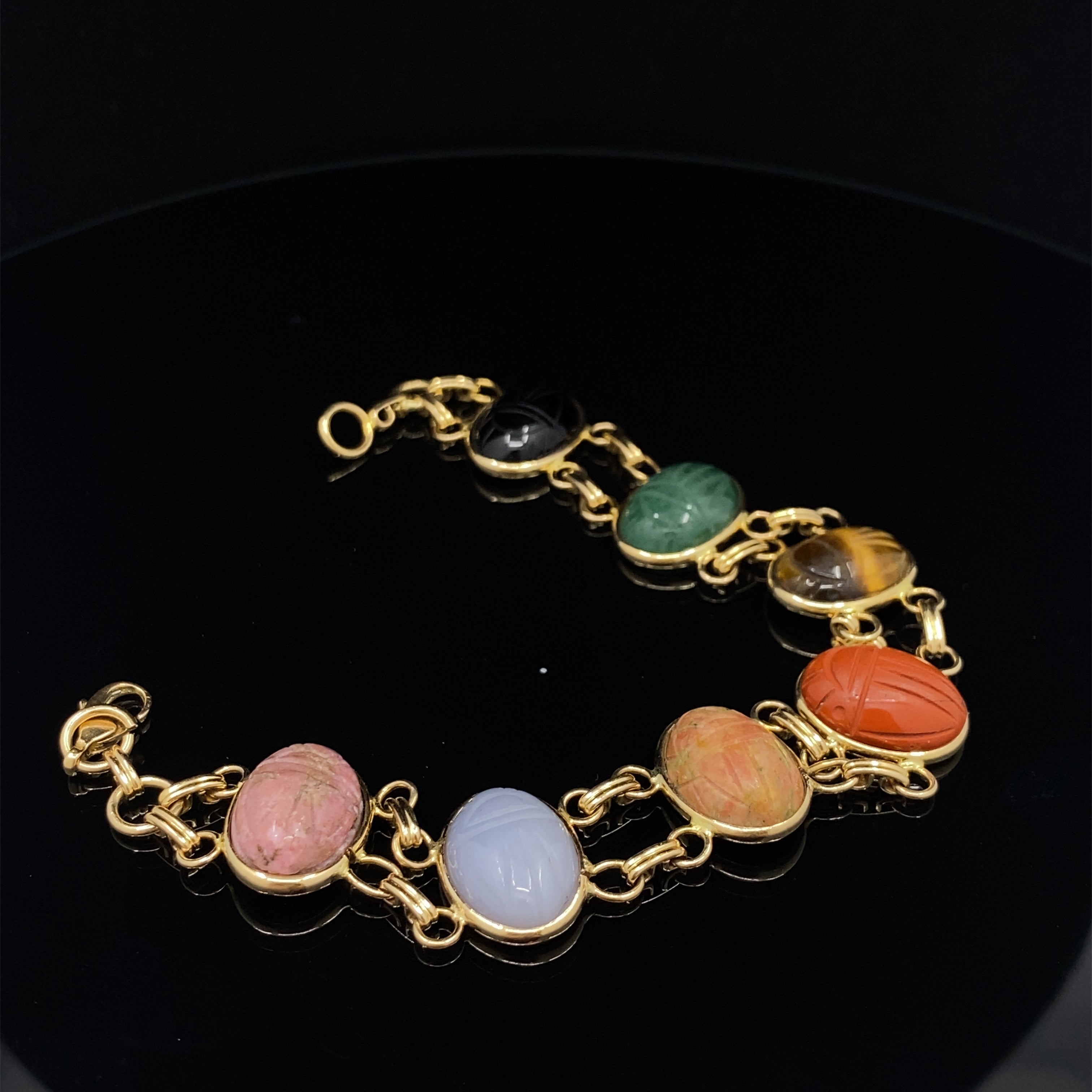 14K yellow gold Greta Scarab Bracelet