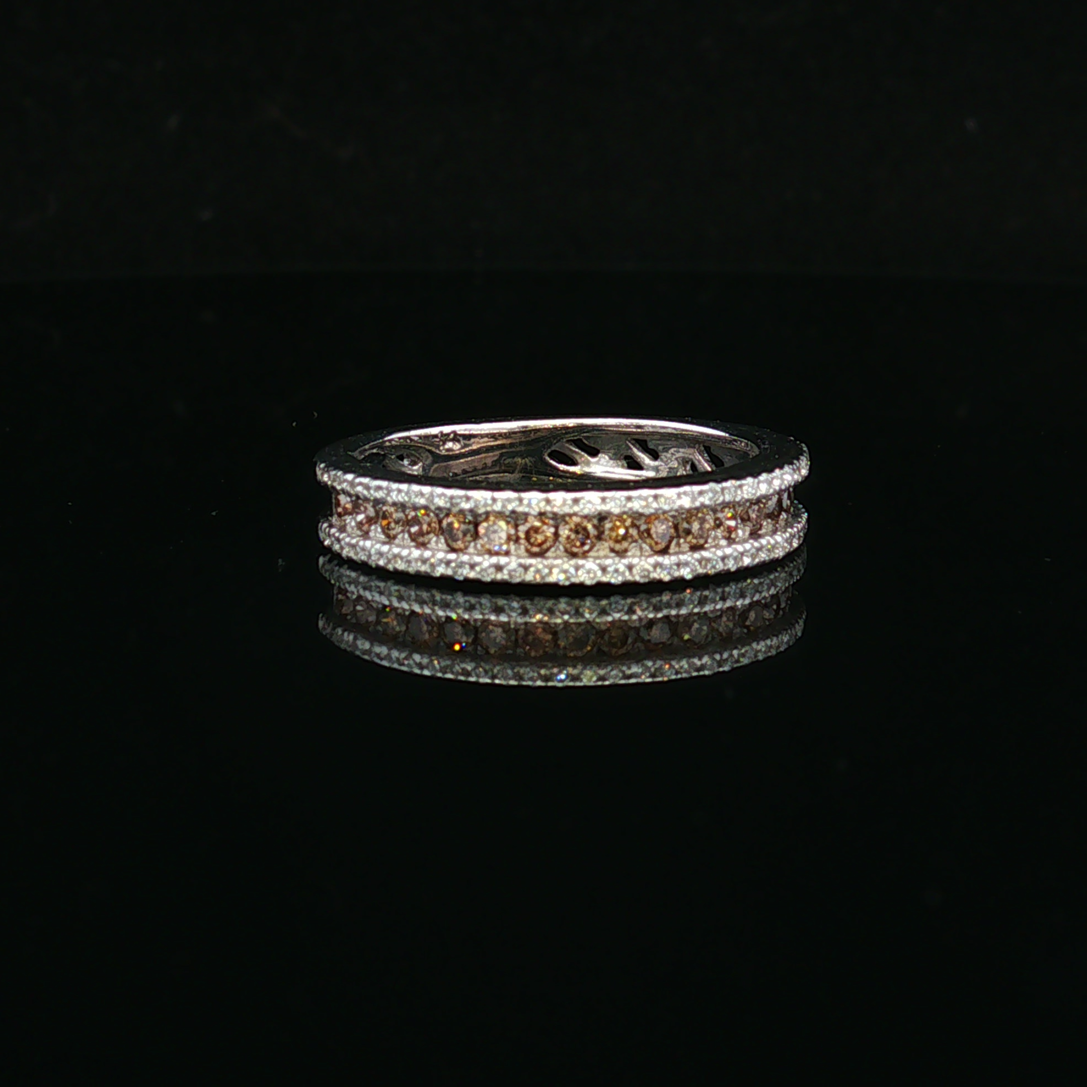 Ainsleya 14KW LeVian Chocolate & White Diamond Ring
