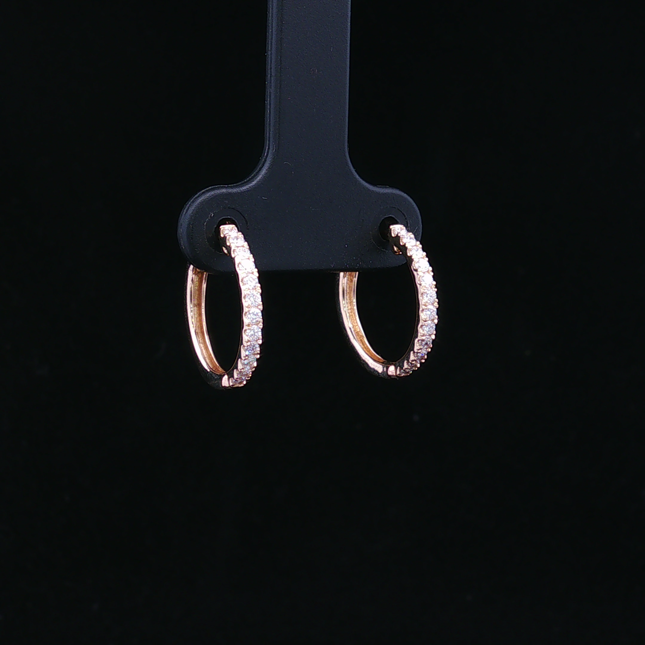 Cambria 14KY Lab Grown Diamond Hoops