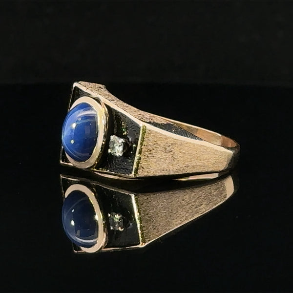 Armando Synthetic Star Sapphire Ring