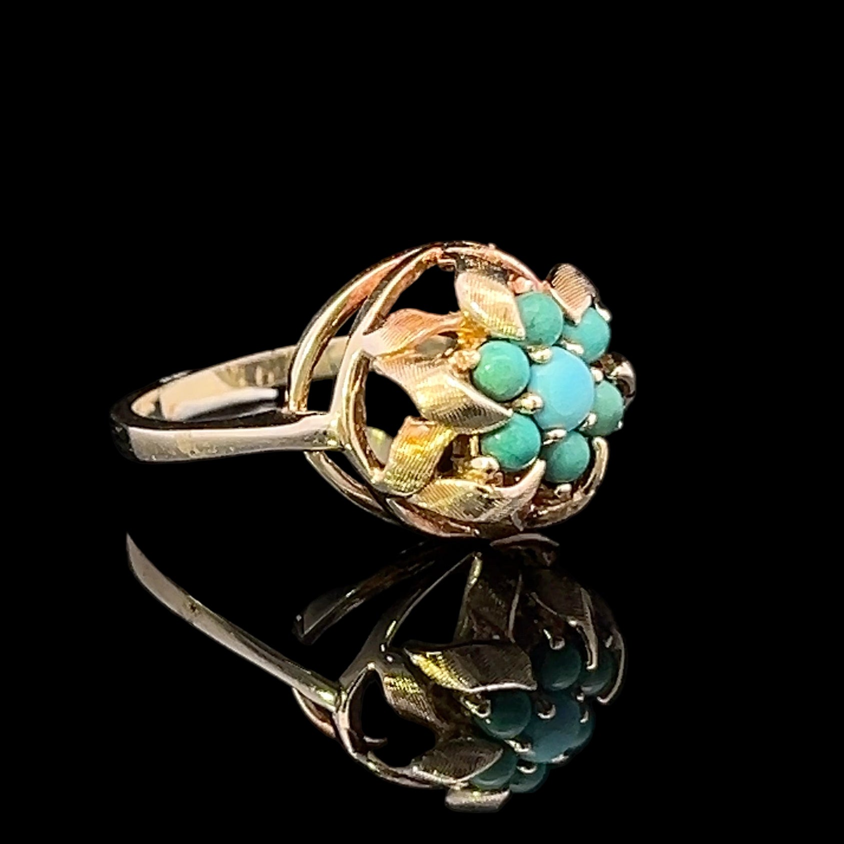 Amaia 14KY Victorian Turquoise Ring