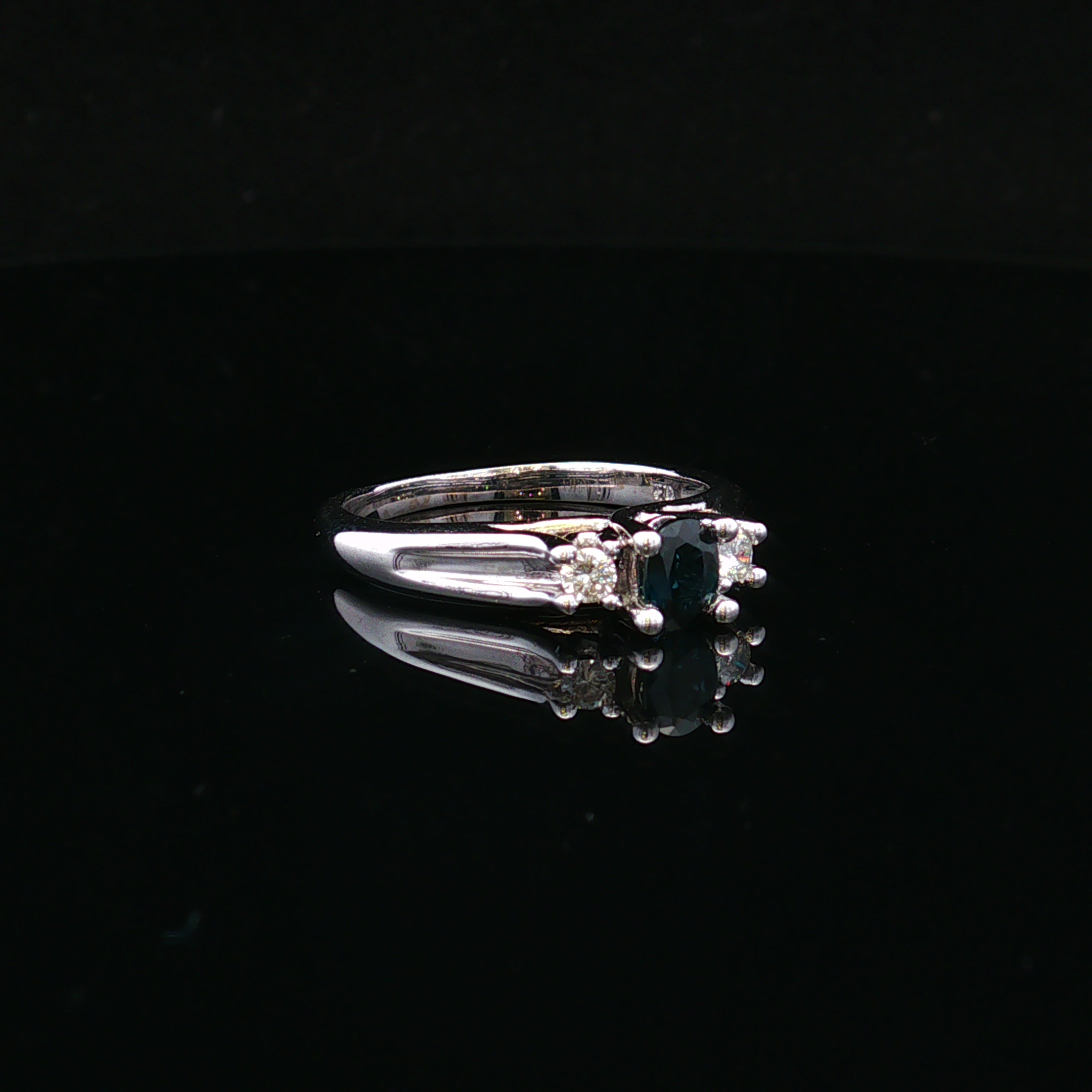 Willowa 10KW .40 CT Sapphire & .20 CTW Diamond Ring