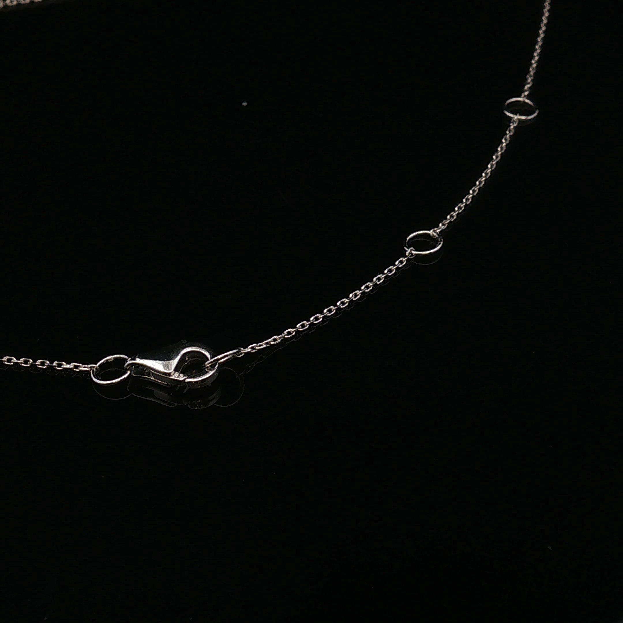 Selene 14KW Adjustable .14 CTW Diamond Bar Necklace