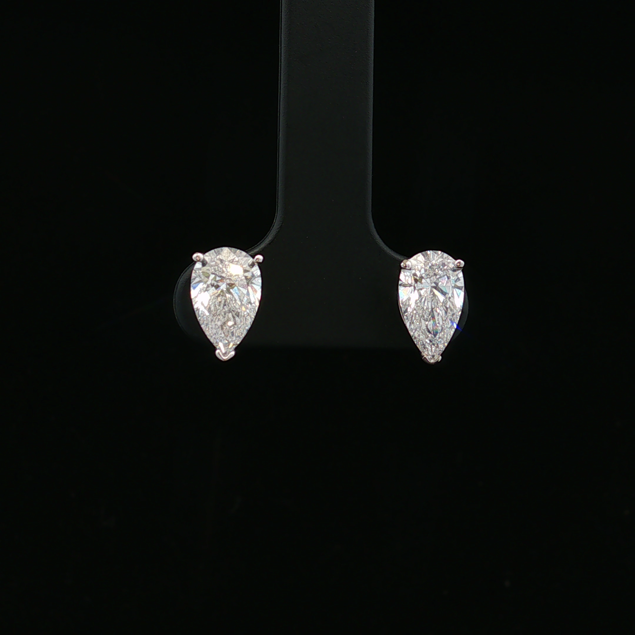 Novalyn 14K White Gold Pear Diamond Stud Earrings